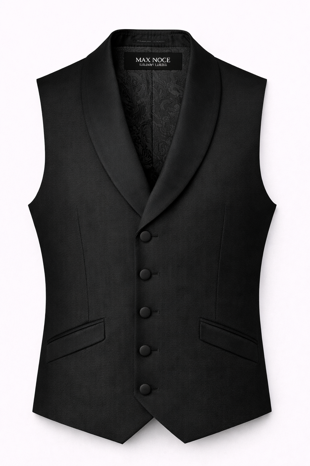 Vest Single Breast Shawl Collar