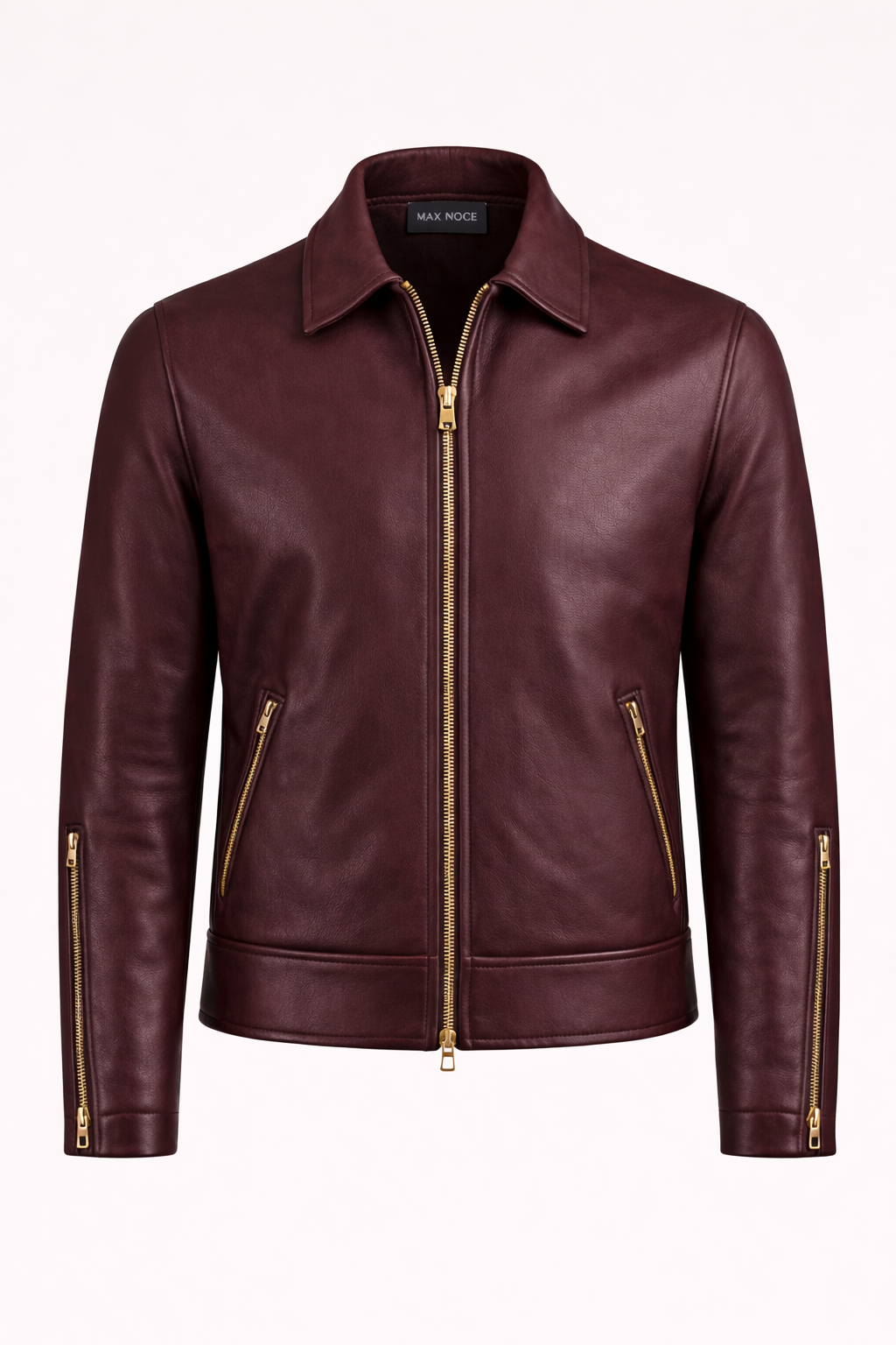 Leather Collar Jacket