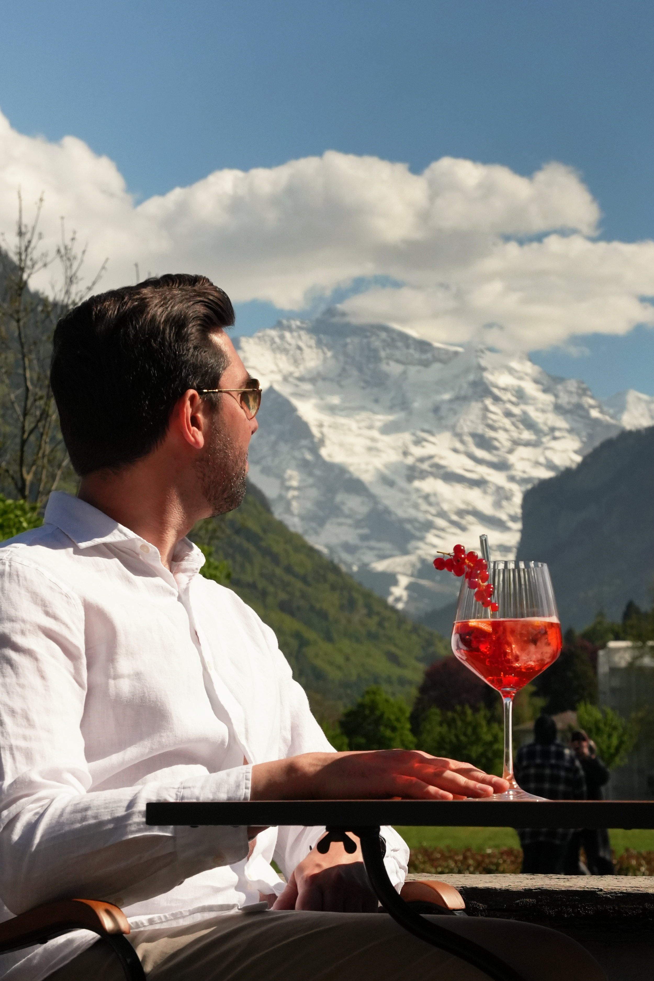 Shooting à l'hôtel Victoria-Jungfrau à Interlaken