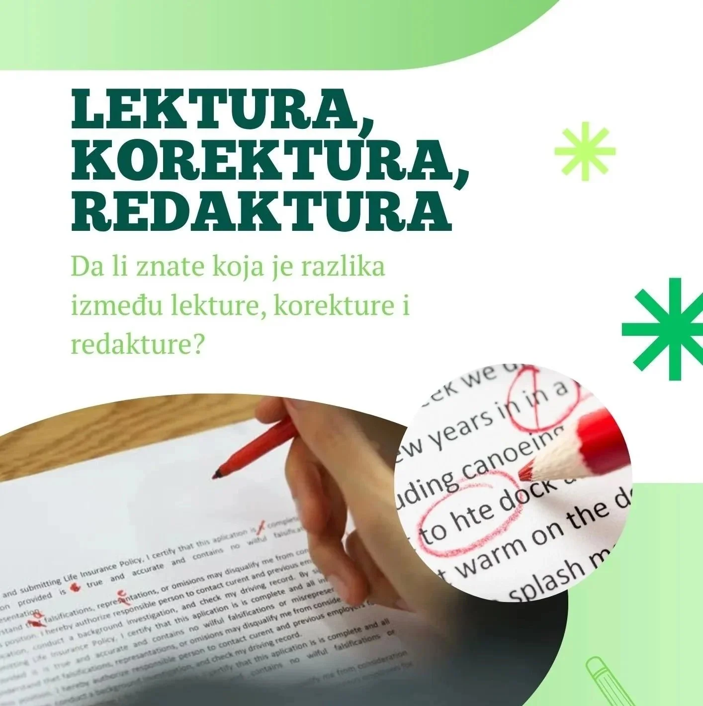 Lektura, korektura i redaktura