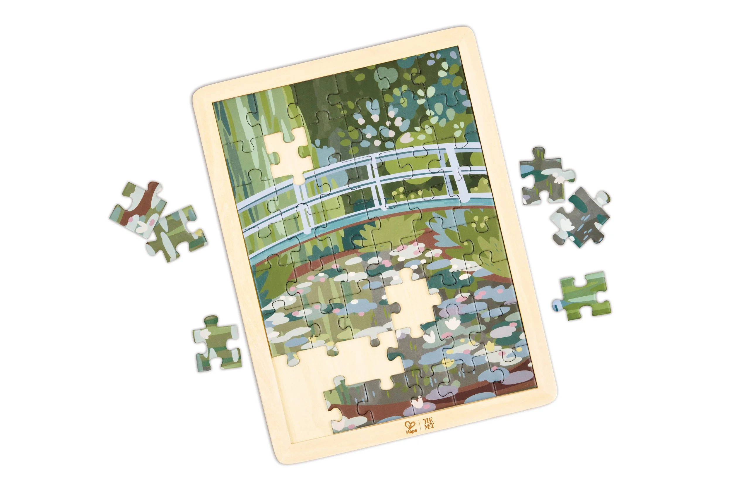 The MET Monet Water-Lily Garden Puzzle by Hape 
