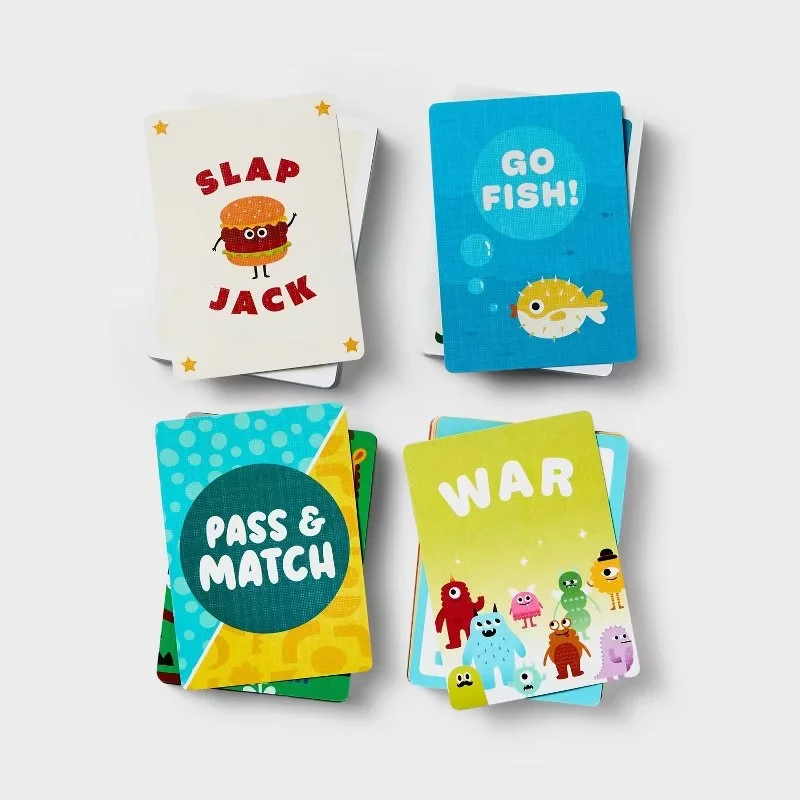 Pass & Match, Go Fish! games. Digital Image from Target.