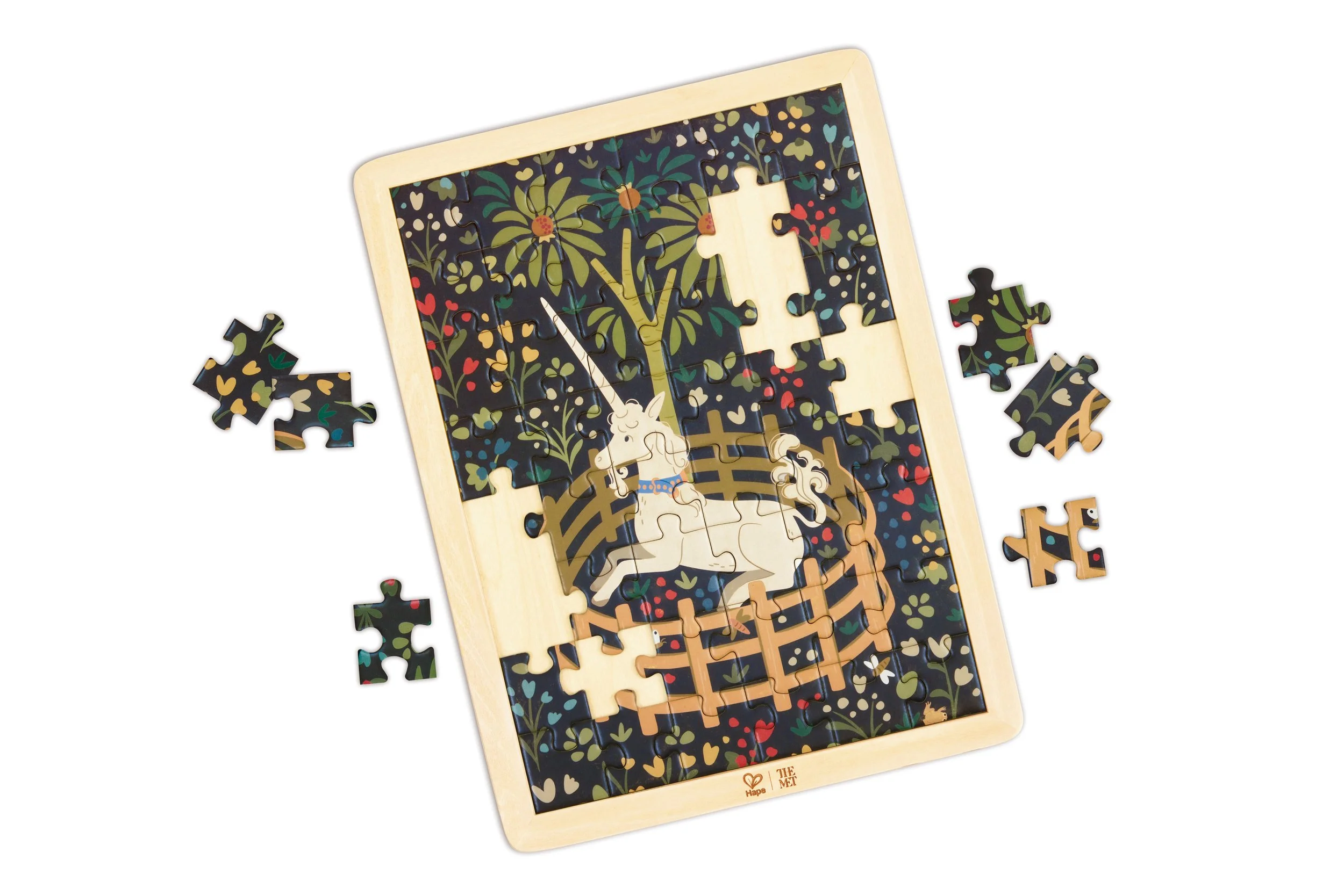 The MET Unicorn in a Garden Puzzle by Hape 