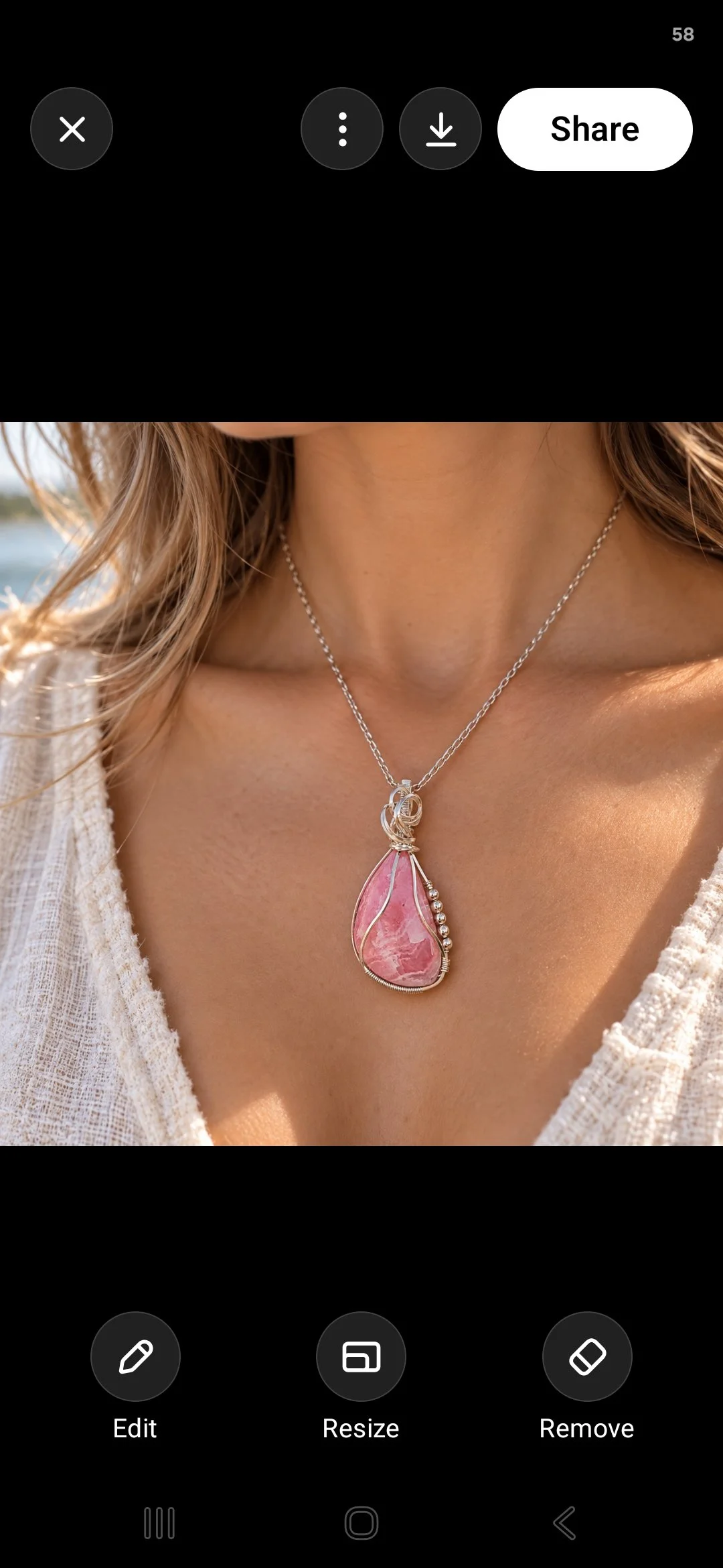 Rhodocrosite Pendant