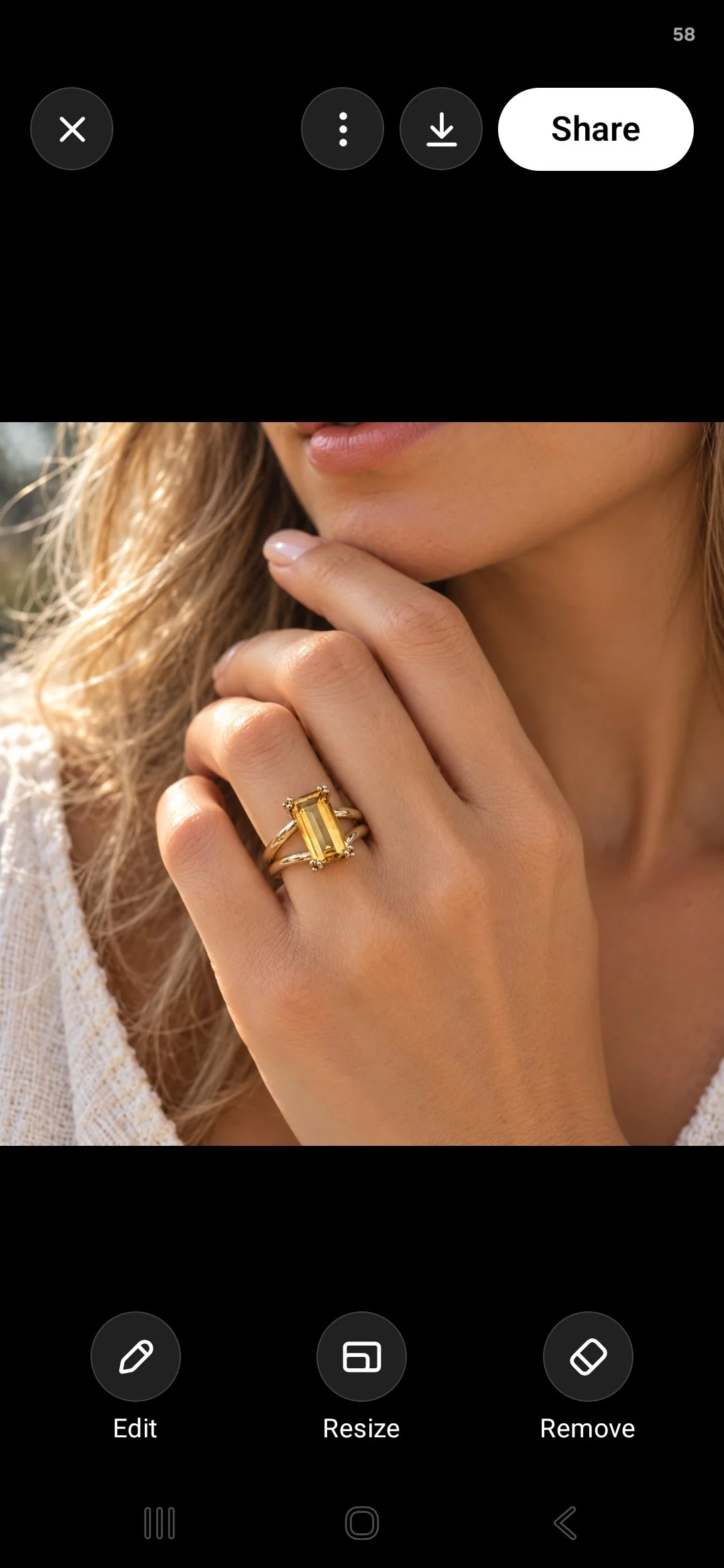 9ct Yellow Gold Citrine Ring
