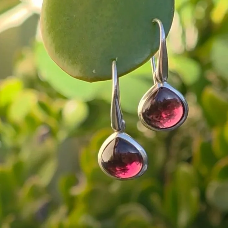 Rhodalite Garnet Earrings