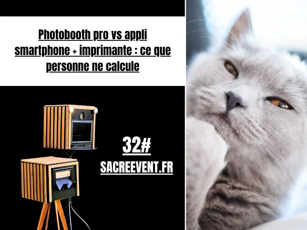 Photobooth pro vs appli smartphone + imprimante : ce que personne ne calcule