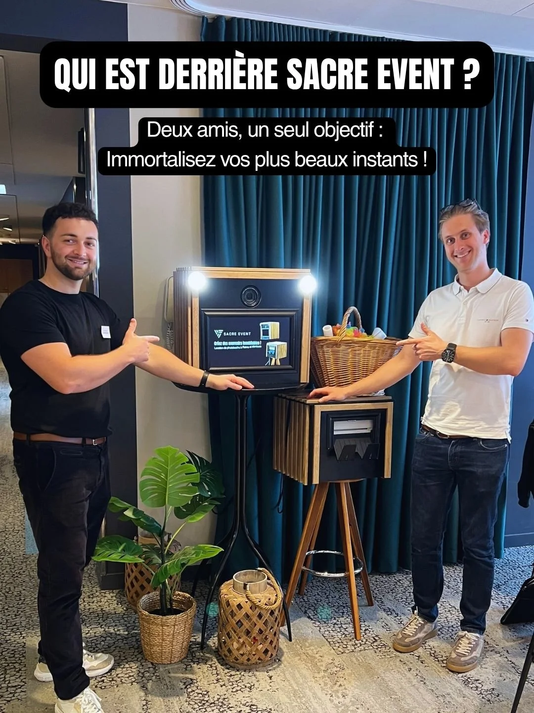 ✨ Derri&egrave;re Sacre Event, il y a avant tout une histoire d&rsquo;amiti&eacute; ✨

Tout a commenc&eacute; simplement&hellip;

&mdash; &laquo; Eh, ma s&oelig;ur se marie, je lui ai dit que je m&rsquo;occupe du photobooth. &raquo;
&mdash; &laquo; A