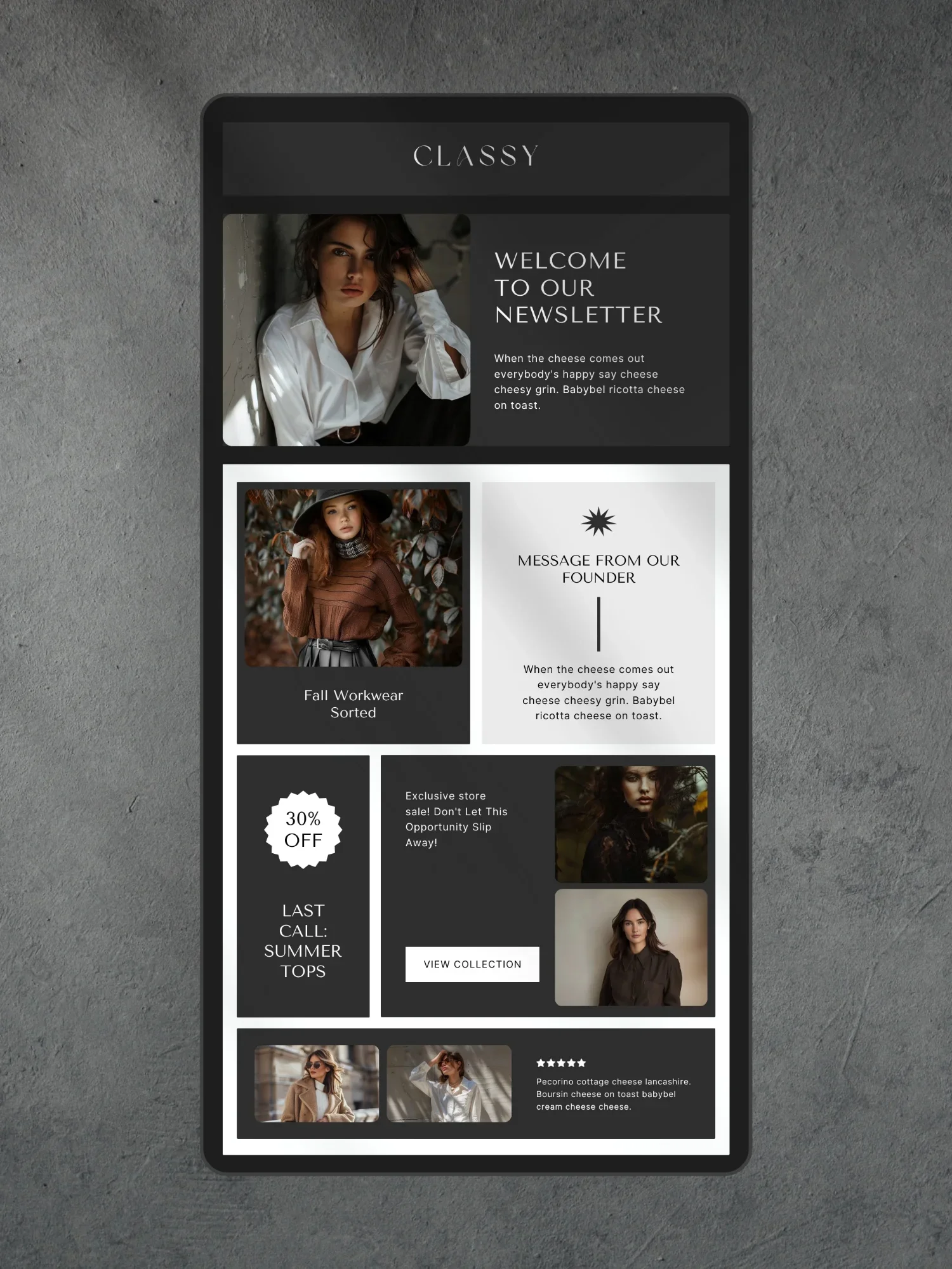 Fashion E-commerce Email