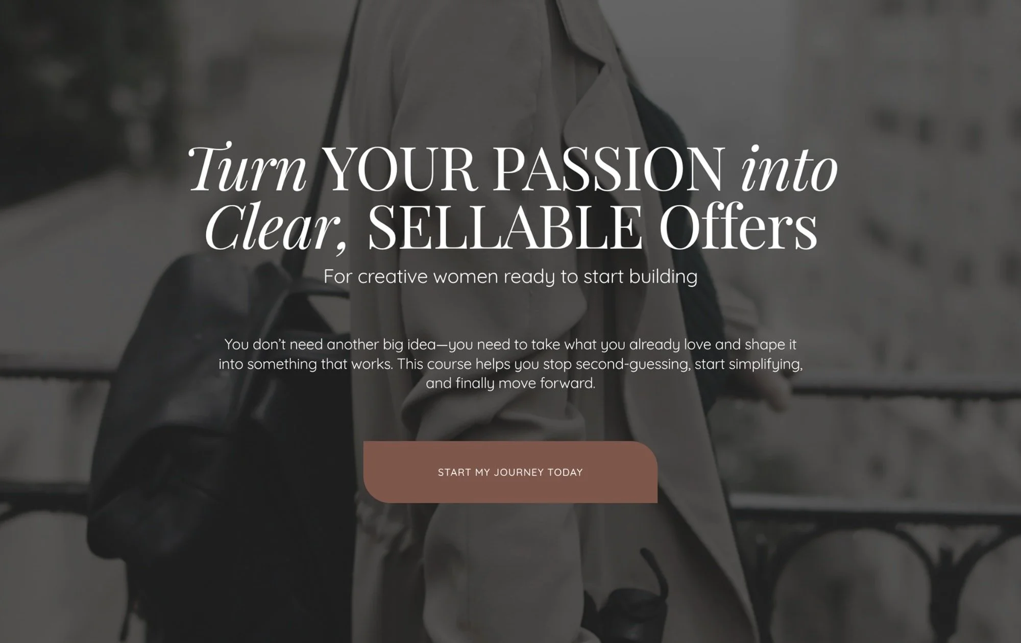 a website design preview for female coaches