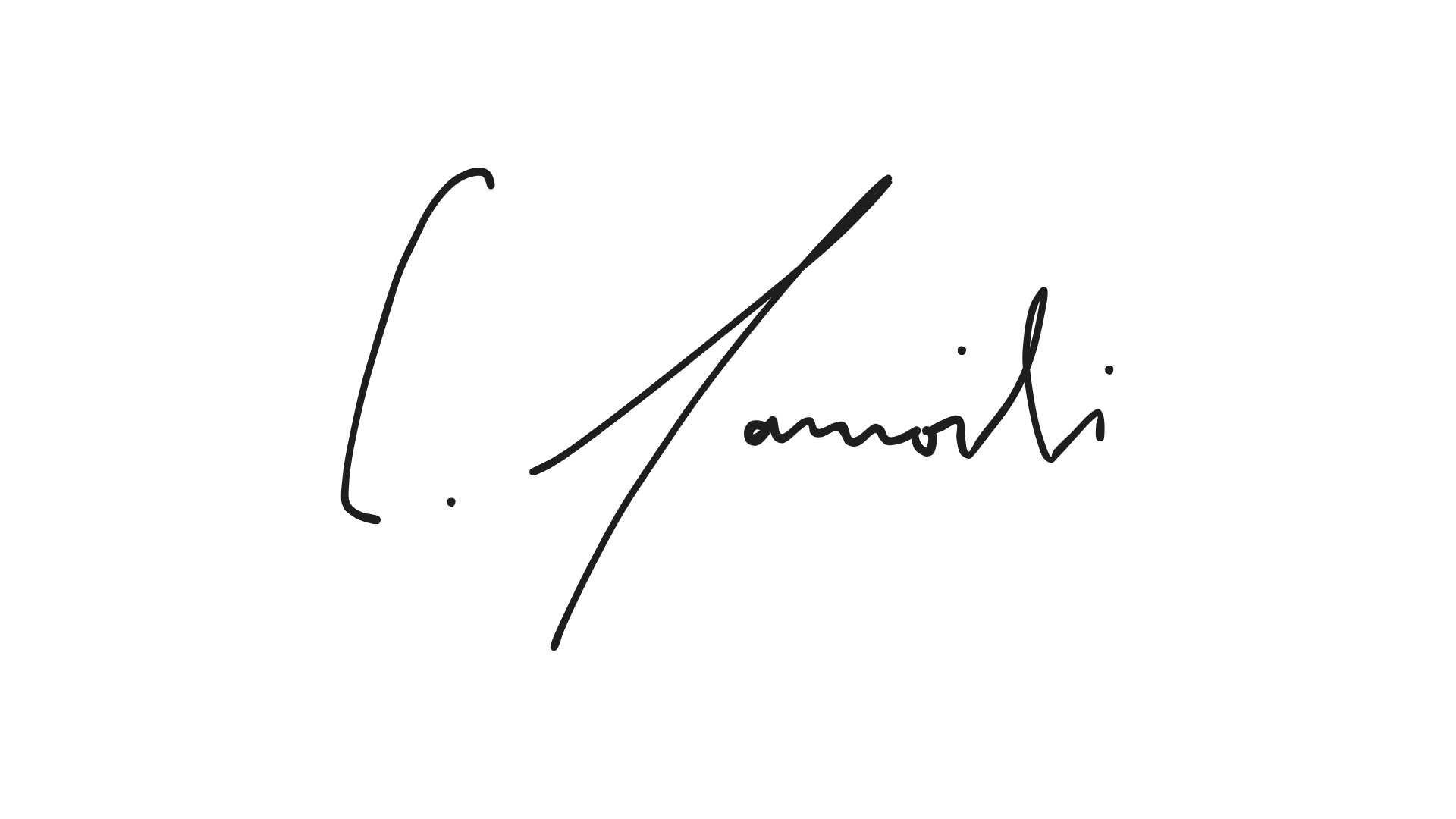 Schriftzug: 'Le bonheur' in Kalligraphie auf schwarzem Hintergrund