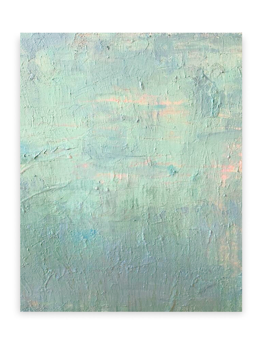 Abstrakte Pastellfarbige Textur mit Pinselstrichen und Reliefstrukturen.