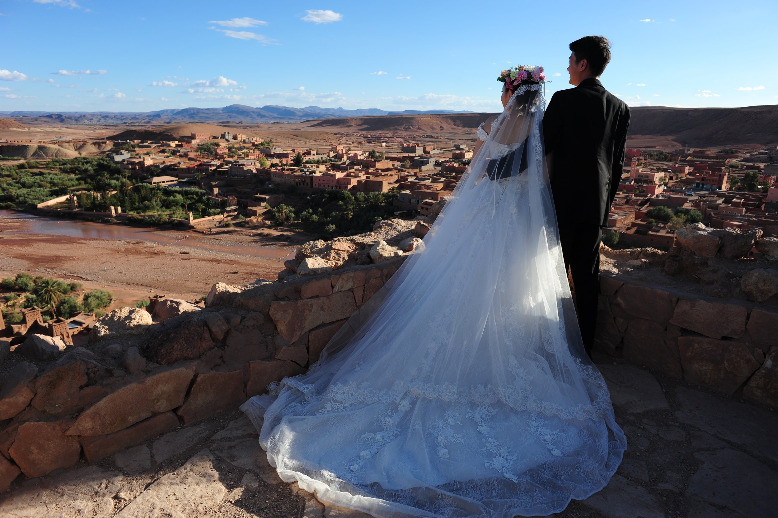 Chinese wedding-shoot at Ait Benhaddou-Morocco
