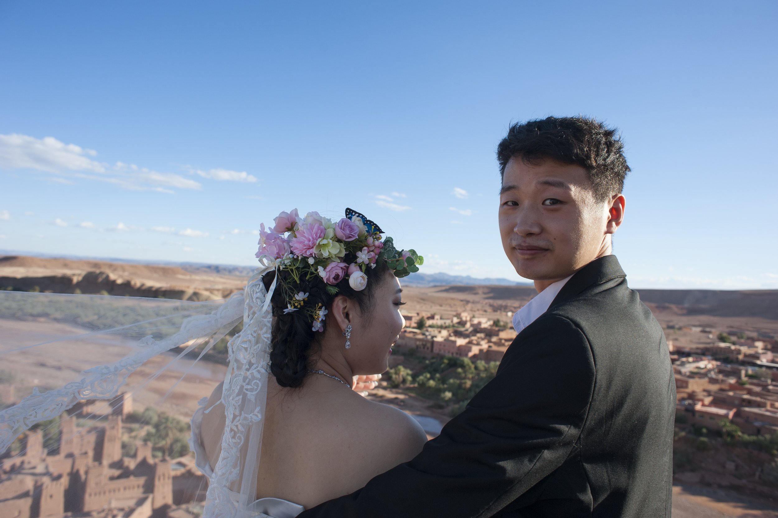 Chinese wedding-shoot at Ait Benhaddou-Morocco