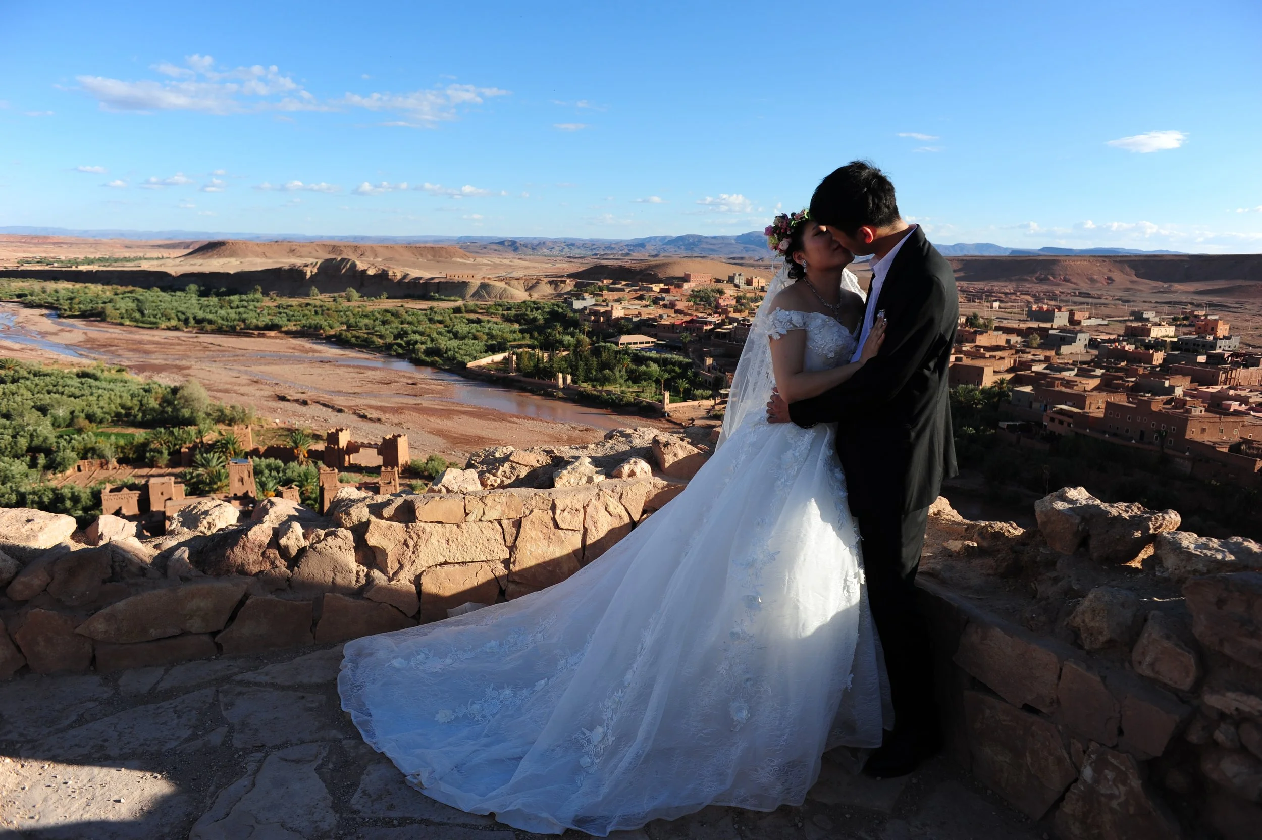 Chinese wedding-shoot at Ait Benhaddou-Morocco