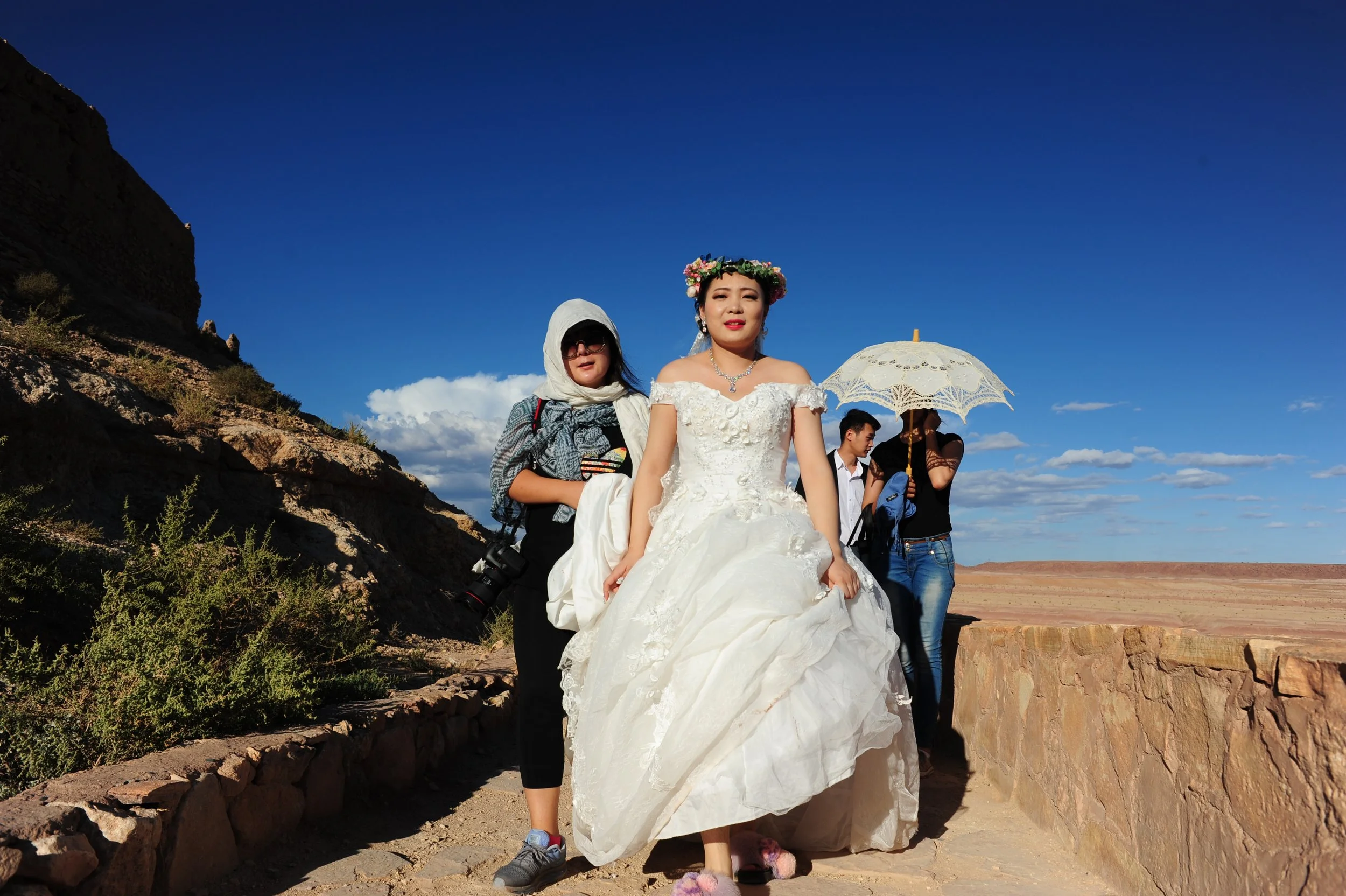 Chinese wedding-shoot at Ait Benhaddou-Morocco