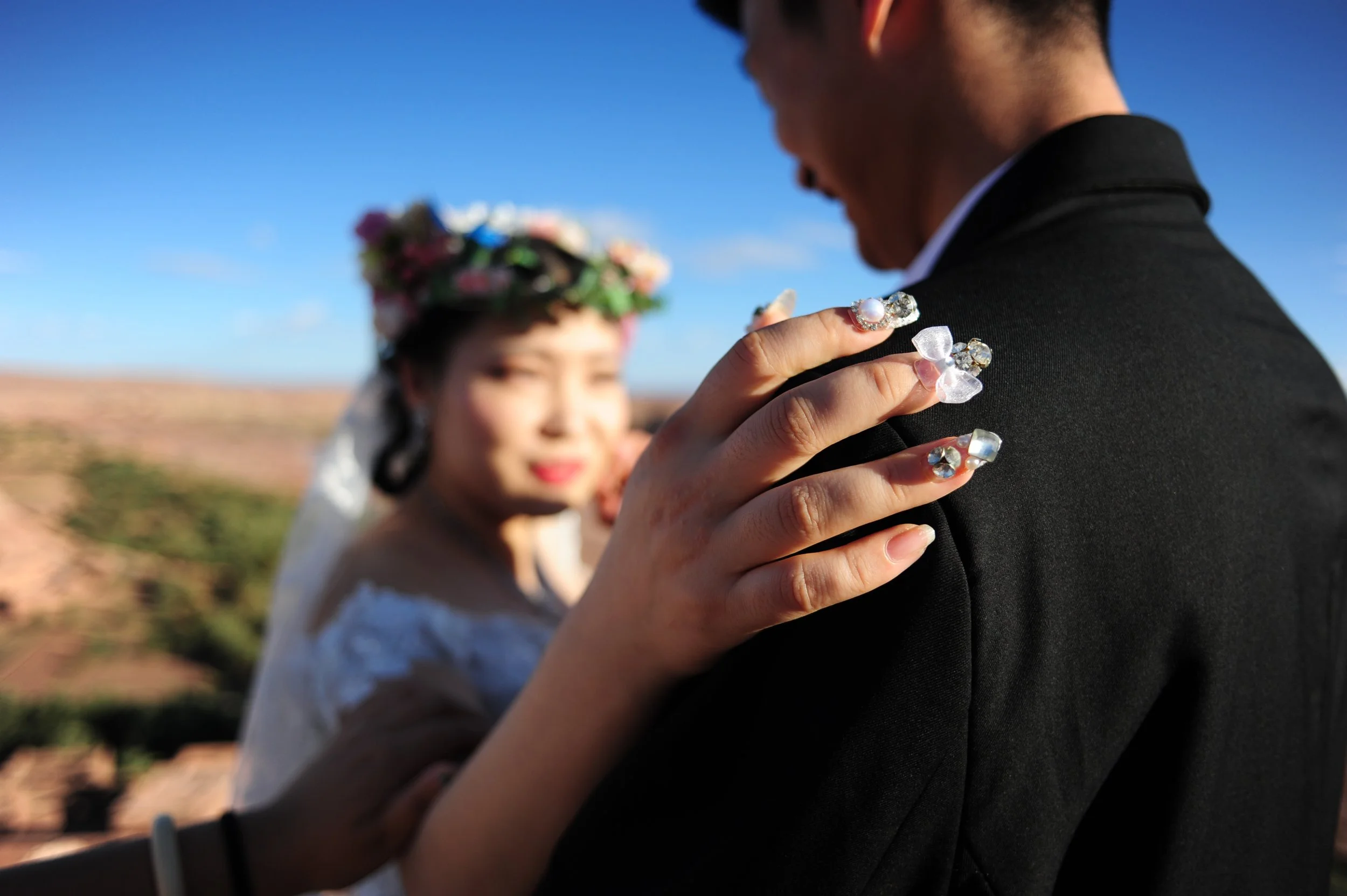 Chinese wedding-shoot at Ait Benhaddou-Morocco