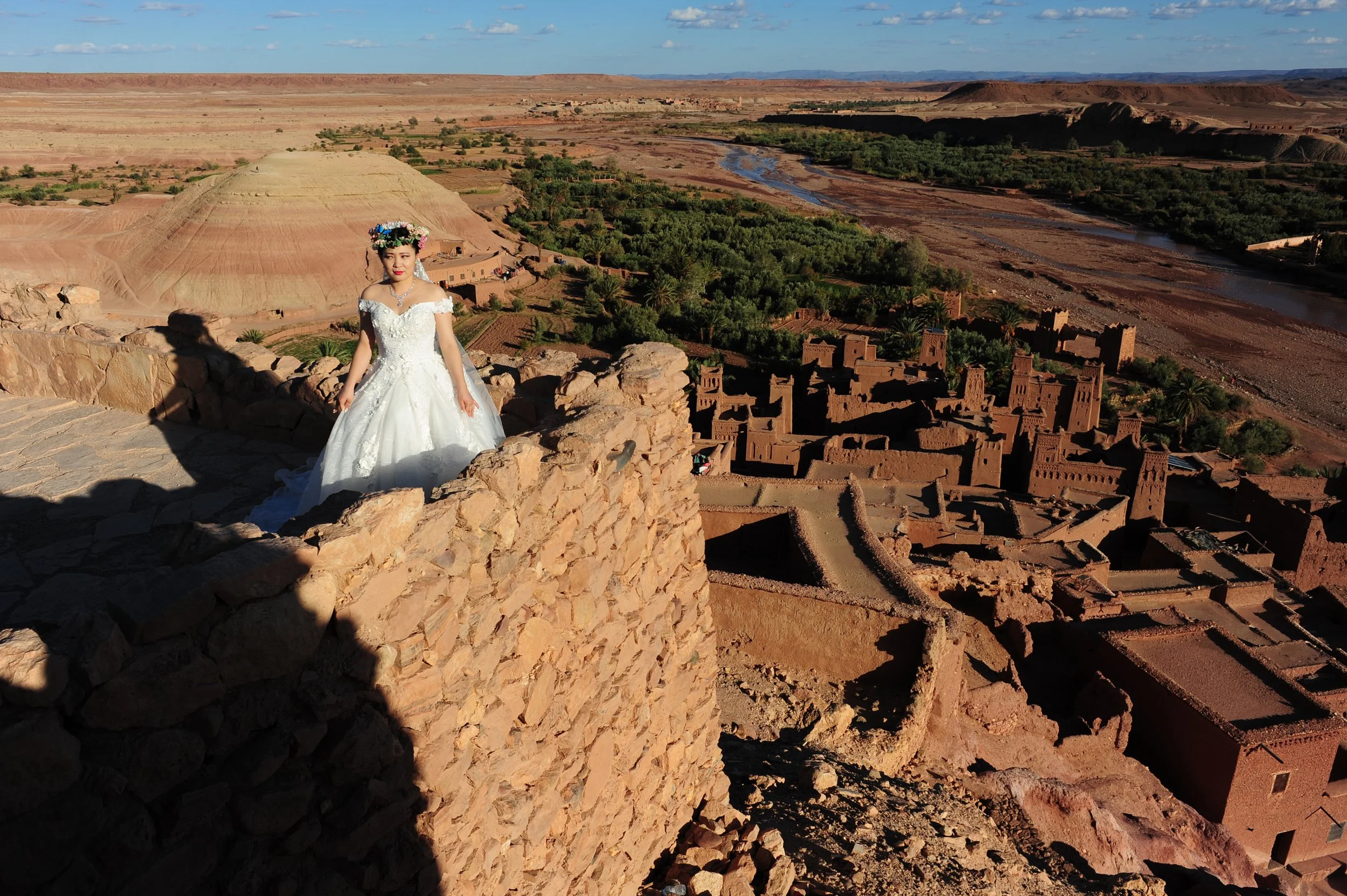 Chinese wedding-shoot at Ait Benhaddou-Morocco