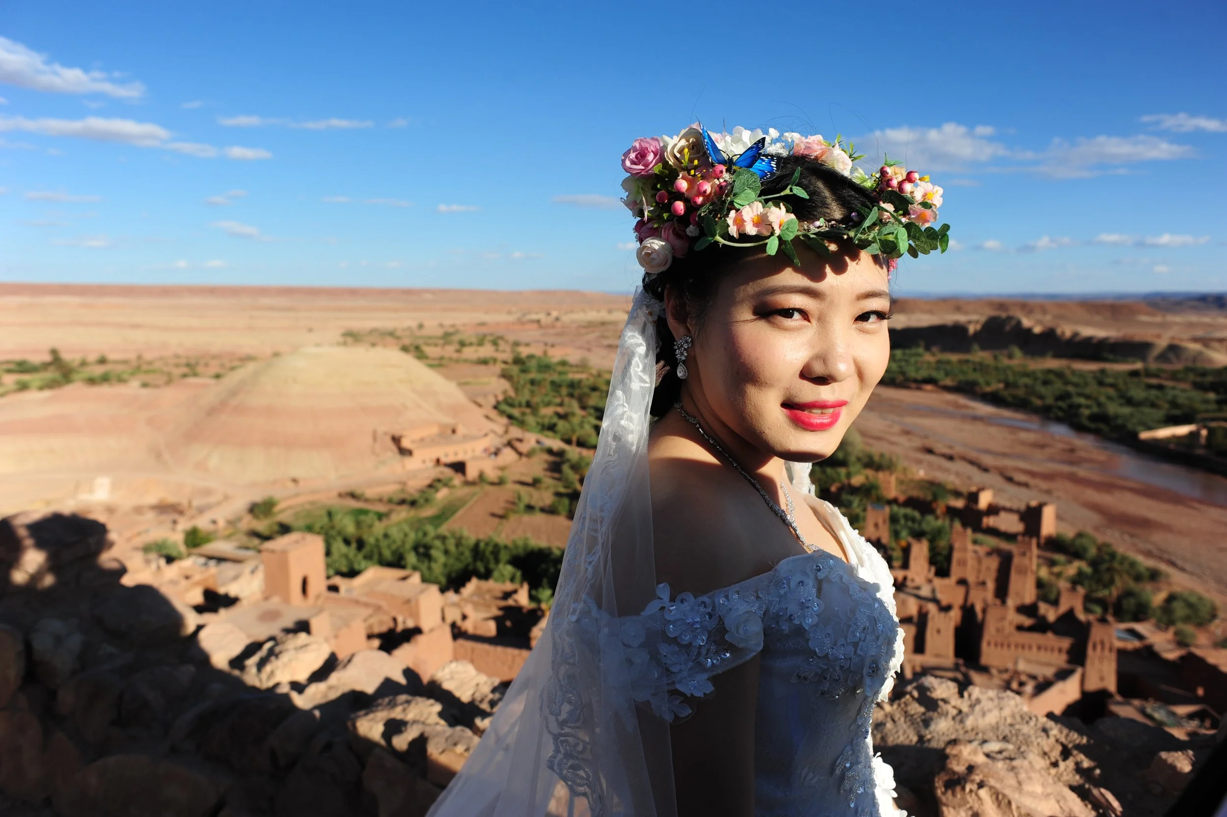 Chinese wedding-shoot at Ait Benhaddou-Morocco