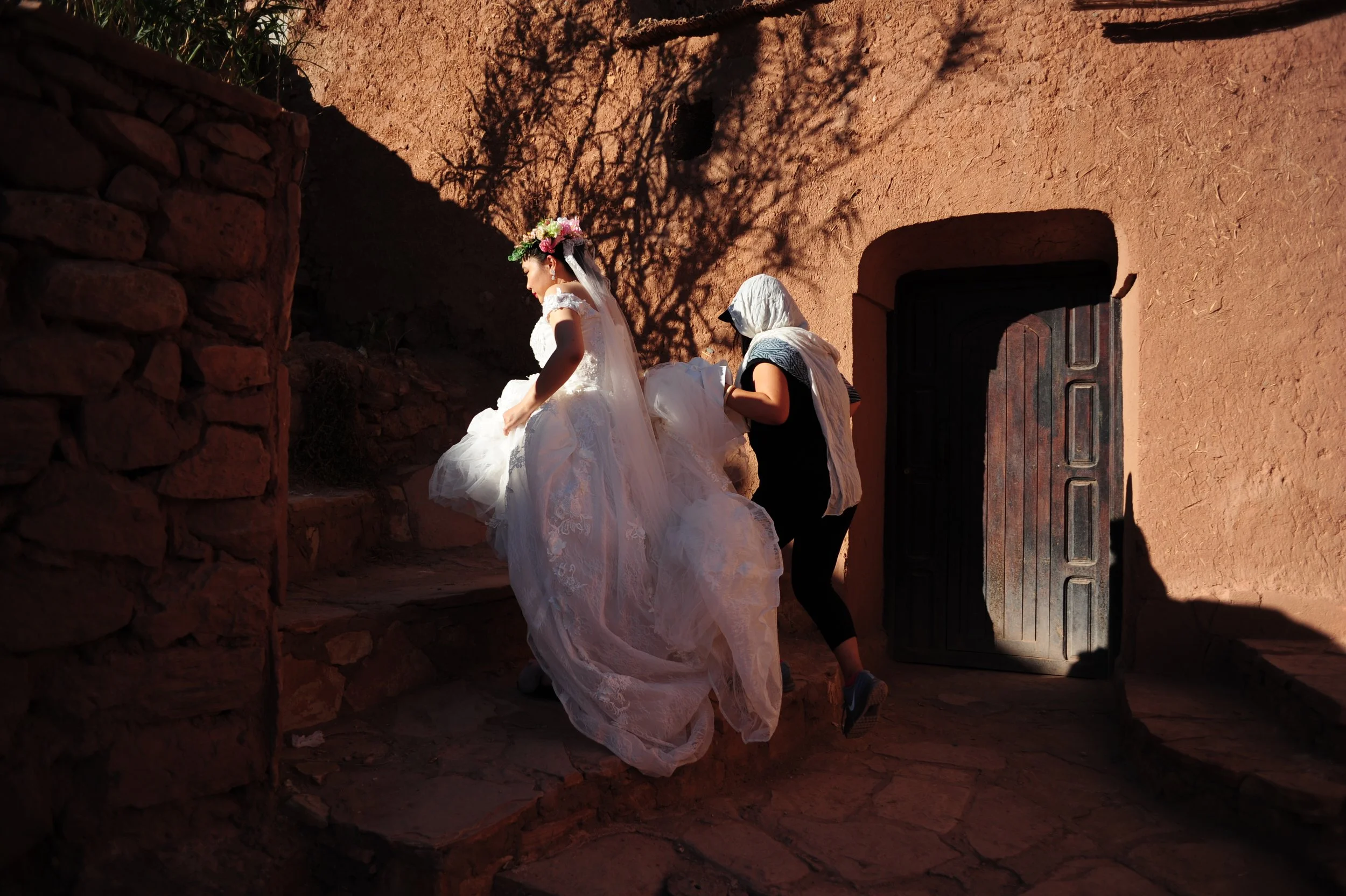 Chinese wedding-shoot at Ait Benhaddou-Morocco