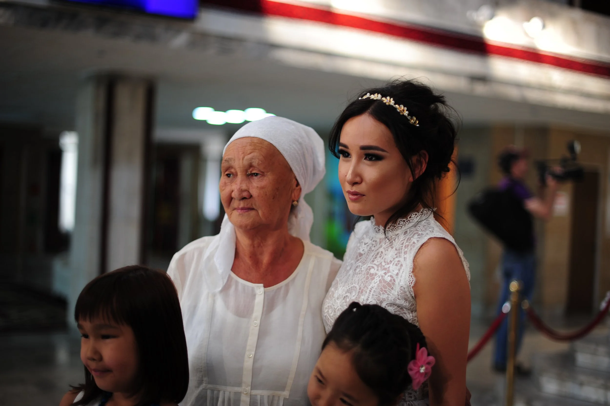 Non stop weddings at the 'wedding palace' in Bishkek, Kyrgyzstan