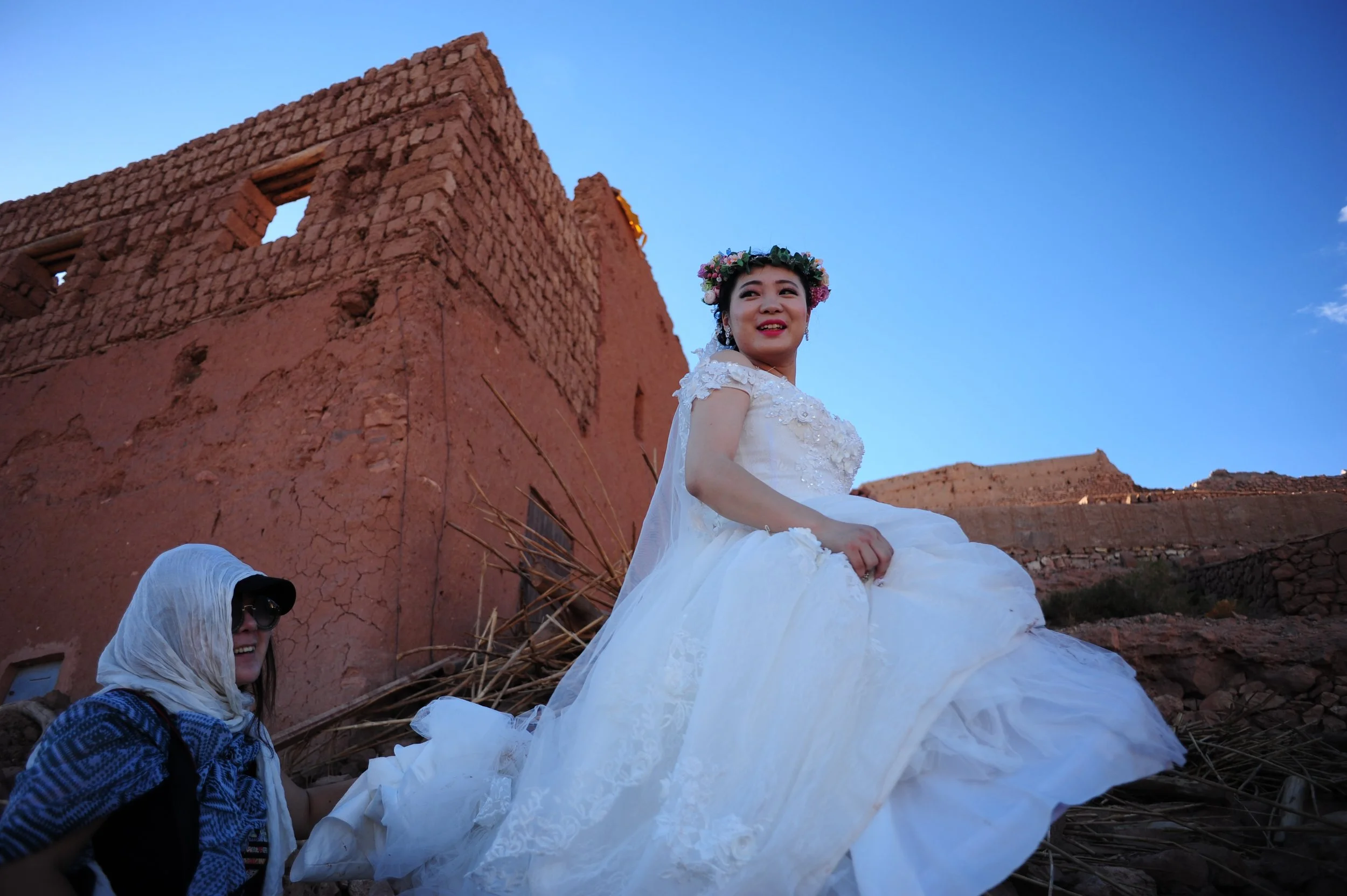 Chinese wedding-shoot at Ait Benhaddou-Morocco