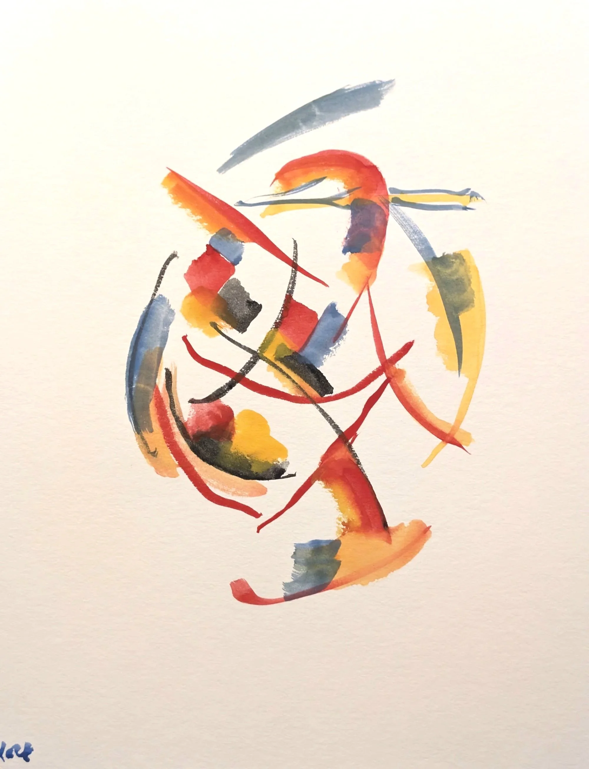 Rumba, 2024, gouache, 40x30 cm
