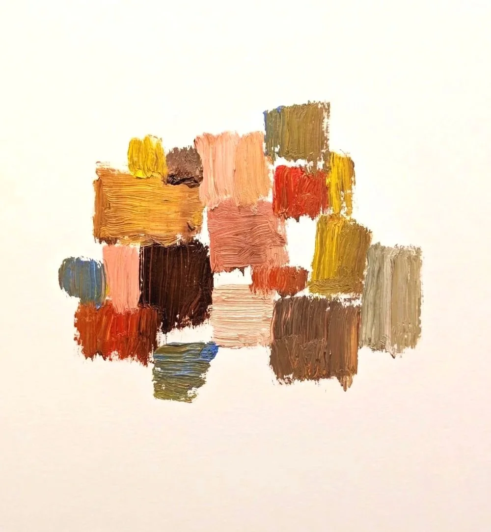 295 Stability, 2024, oil on paper 29.7x42 cm