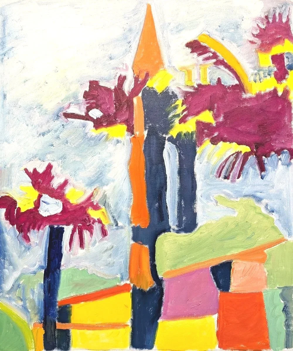 911 Nature in Ticino, 2025, oil on canvas, 45x38 cm