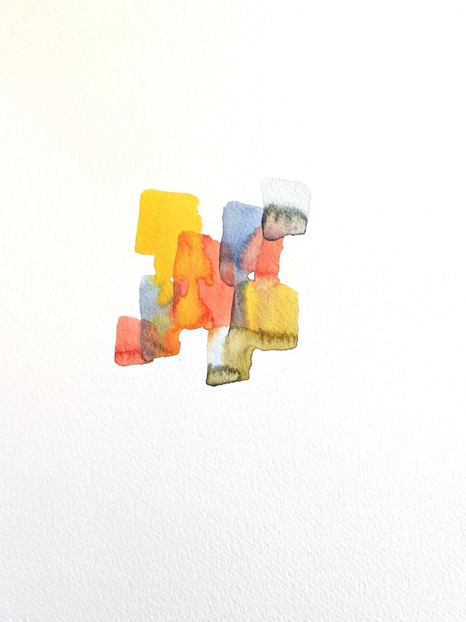 1283 Meditation 2024, aquarell, 32x24 cm
