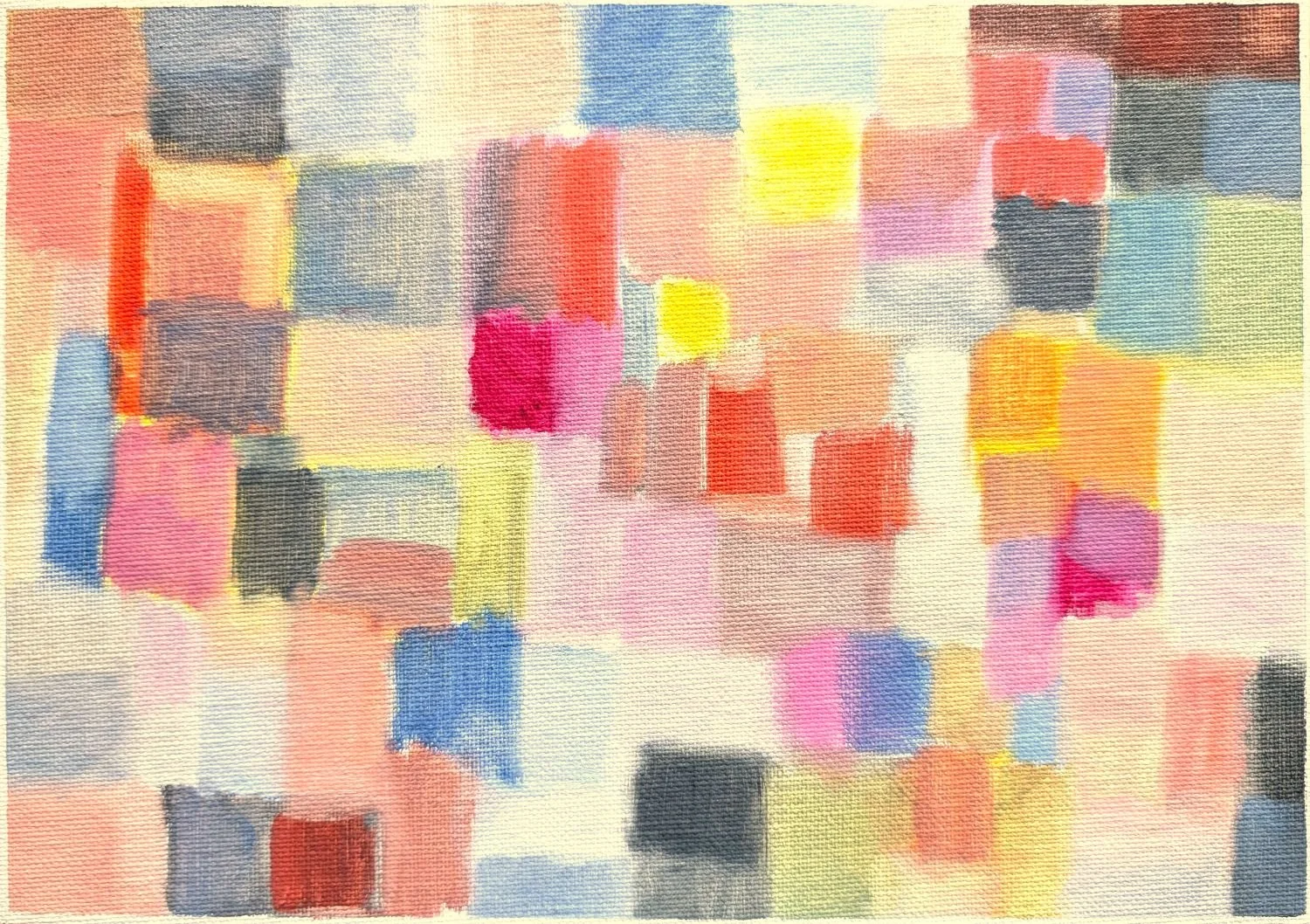 Mosaic, 2017, oil on canvas III, 20.5x29.5 cm