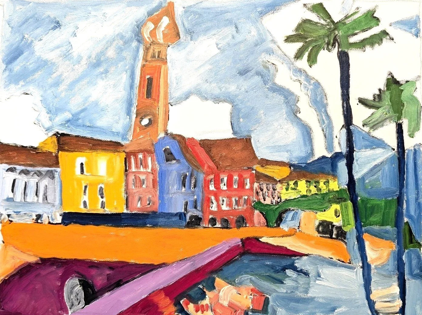 971 Ascona, 2025, oil on canvas, 40x50 cm