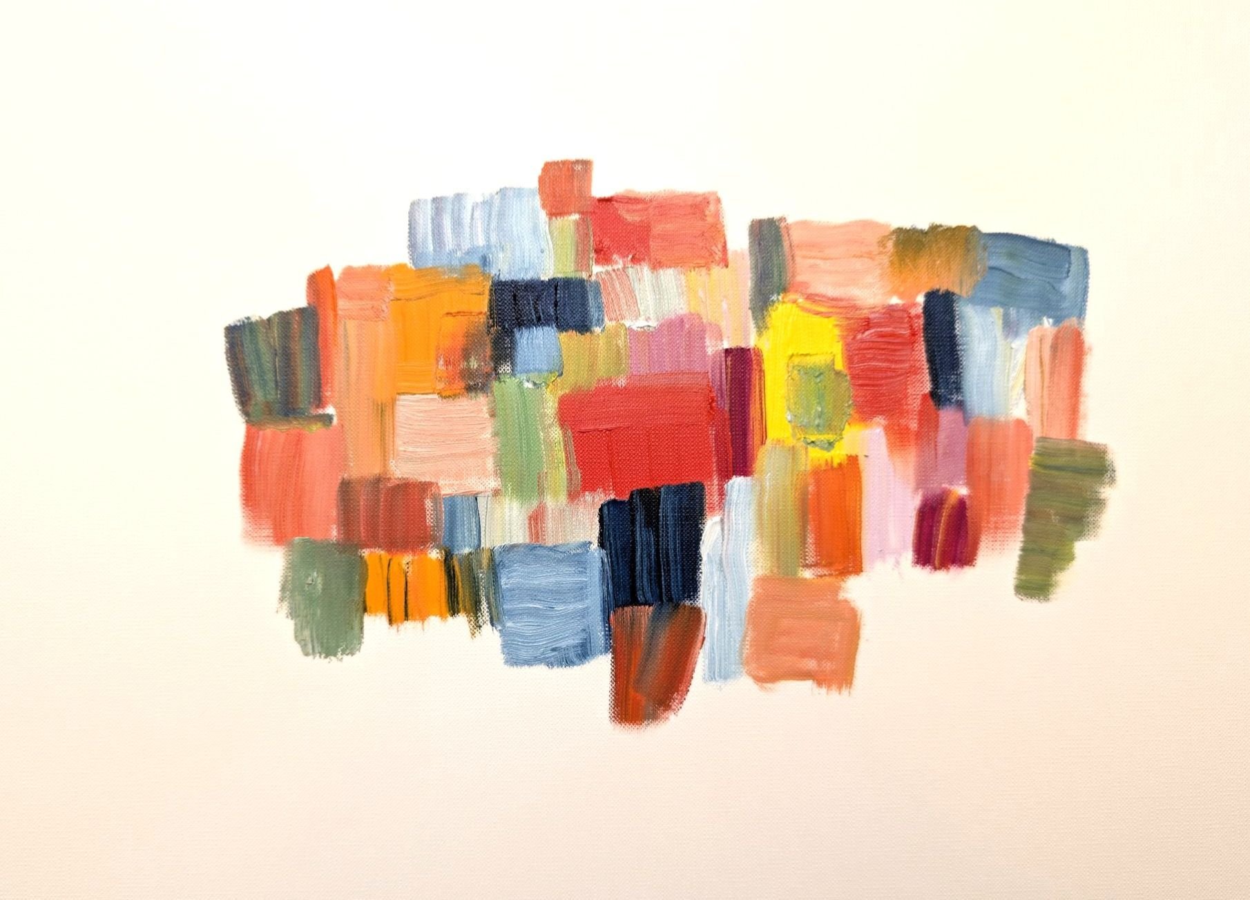 Giant's causeway, 2025, oil on paper, 42x56 cm