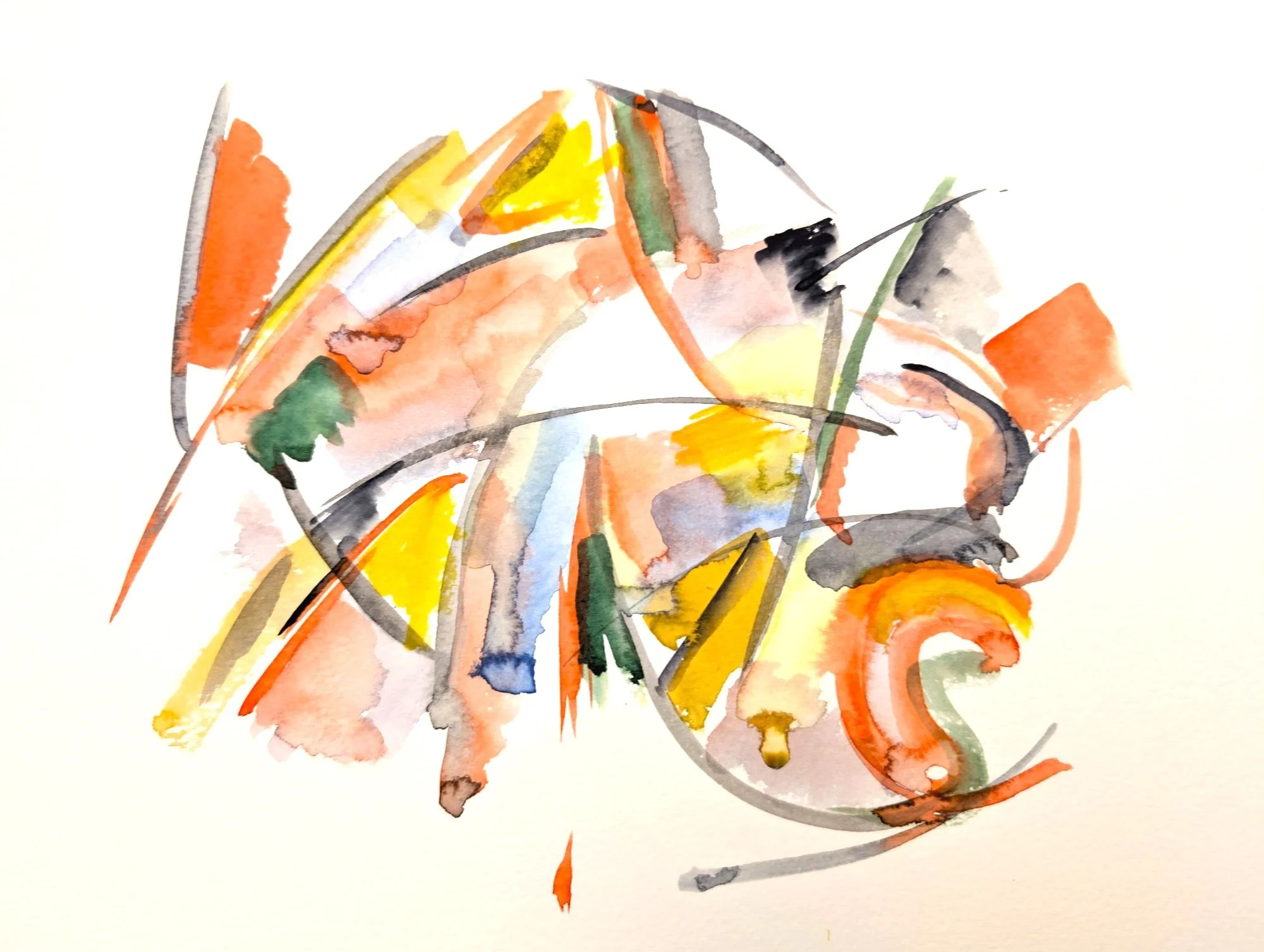 Drip, 2025, watercolour, 24x32 cm