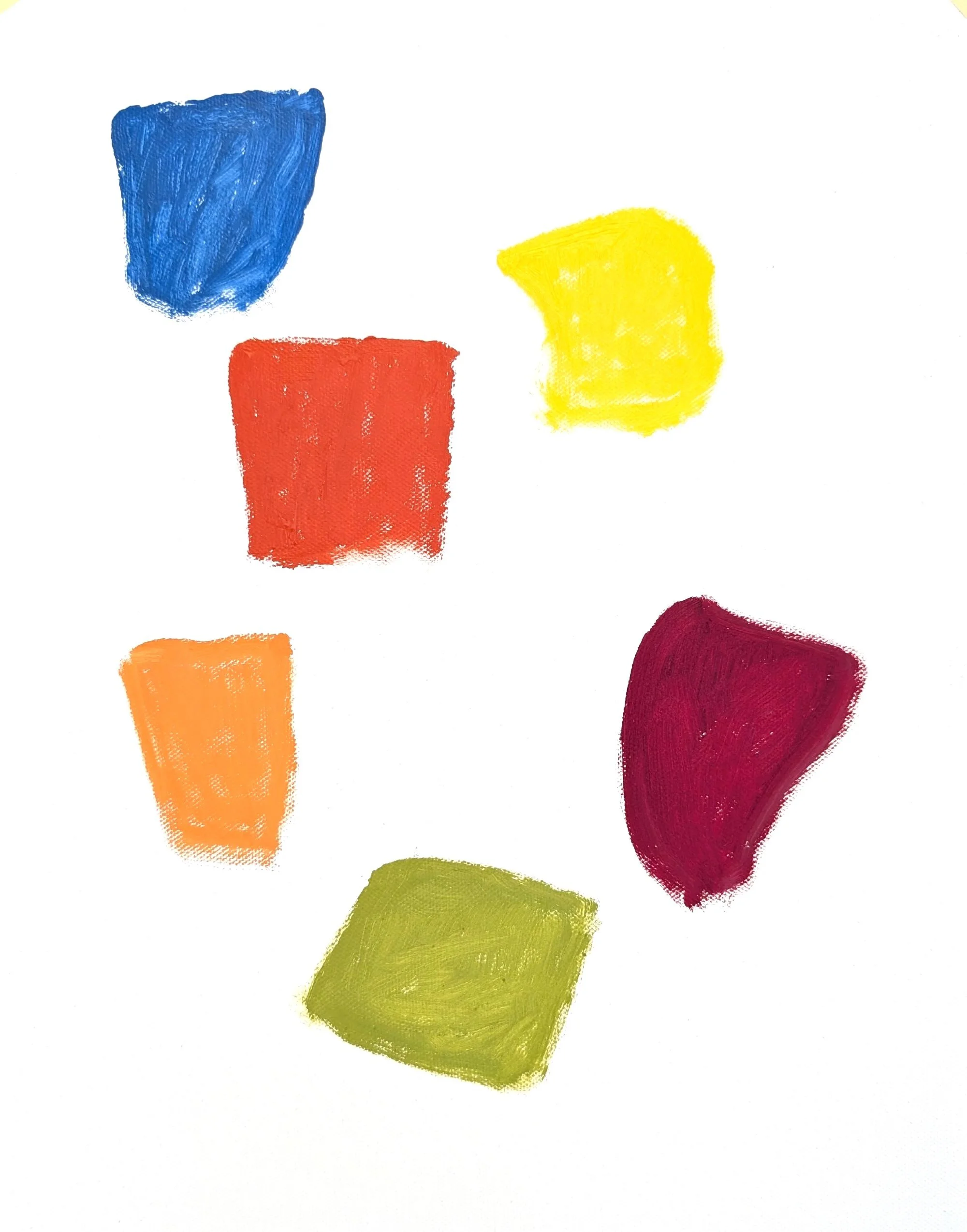 1018 Composition 2025, oil on canvas, 39x30 cm
