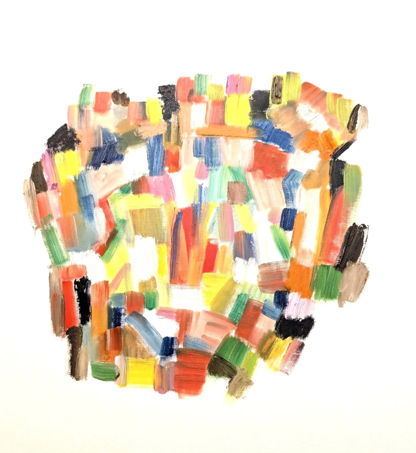 371 Chandelier, 2025, oil on paper, 56x42 cm