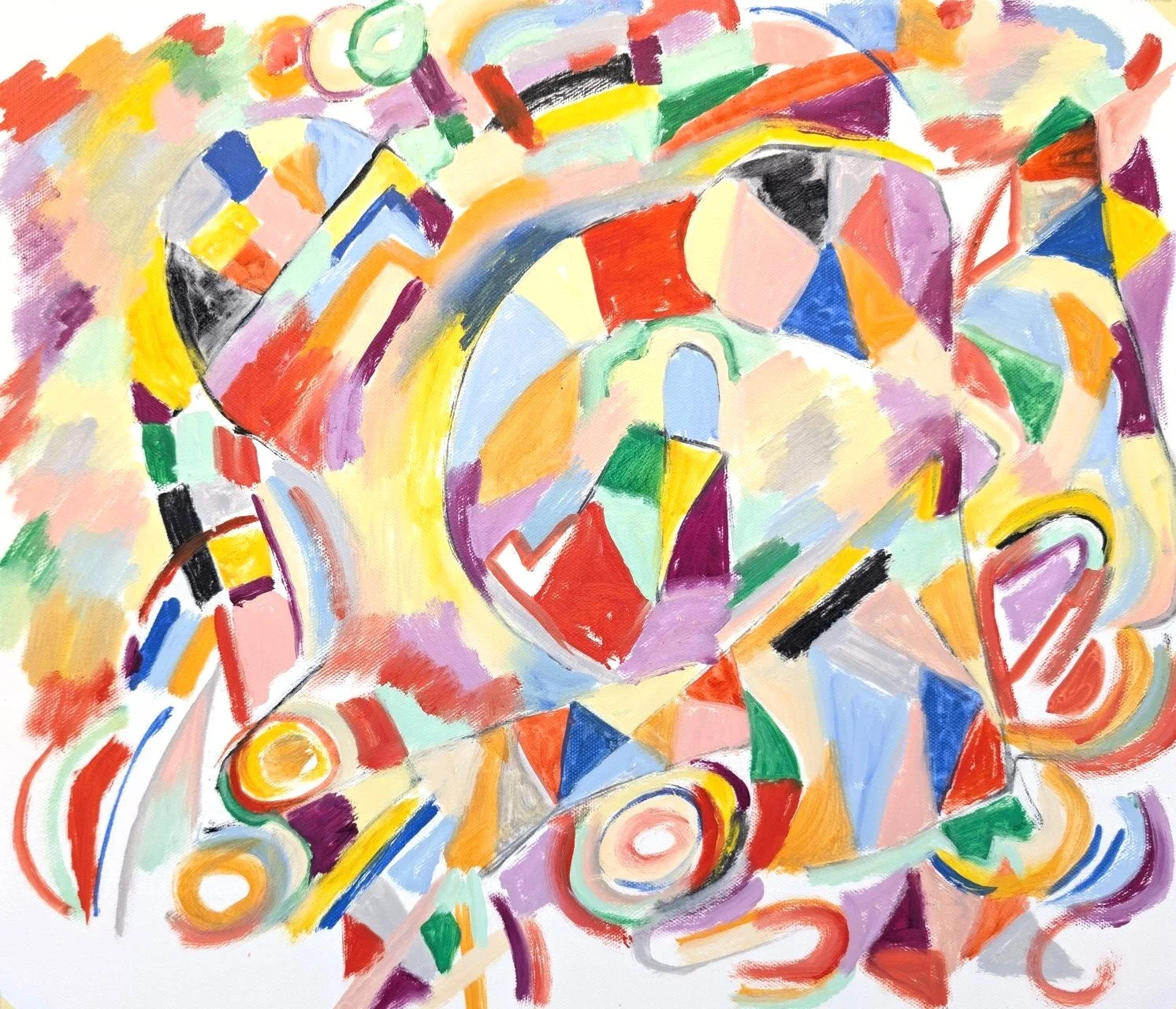 604 Happiness, 2025, oil on canvas, 40x45 cm