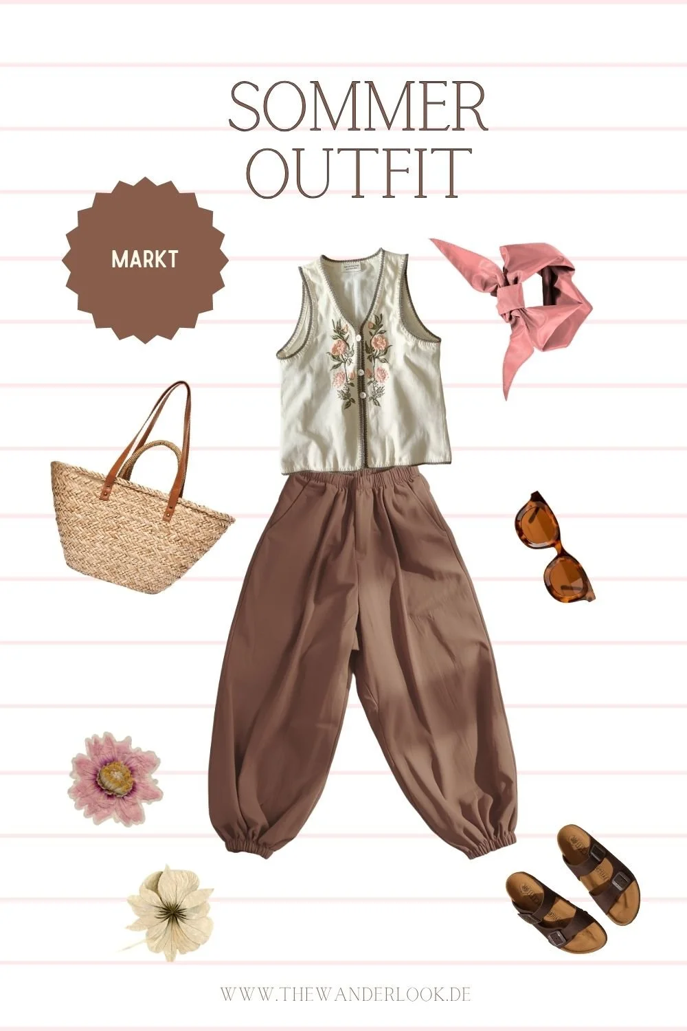 Sommeroutfit für den Urlaub in Italien, Südfrankreich, Kreta