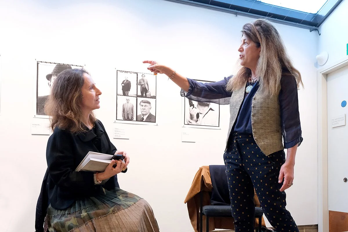 Katy Barron and Jillian Edelstein at The North Wall Gallery. Photo: Paul Bullivant