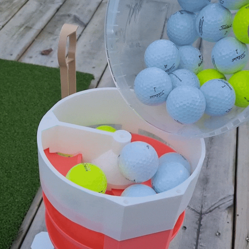 Golf Ball Dispenser Add On Hopper