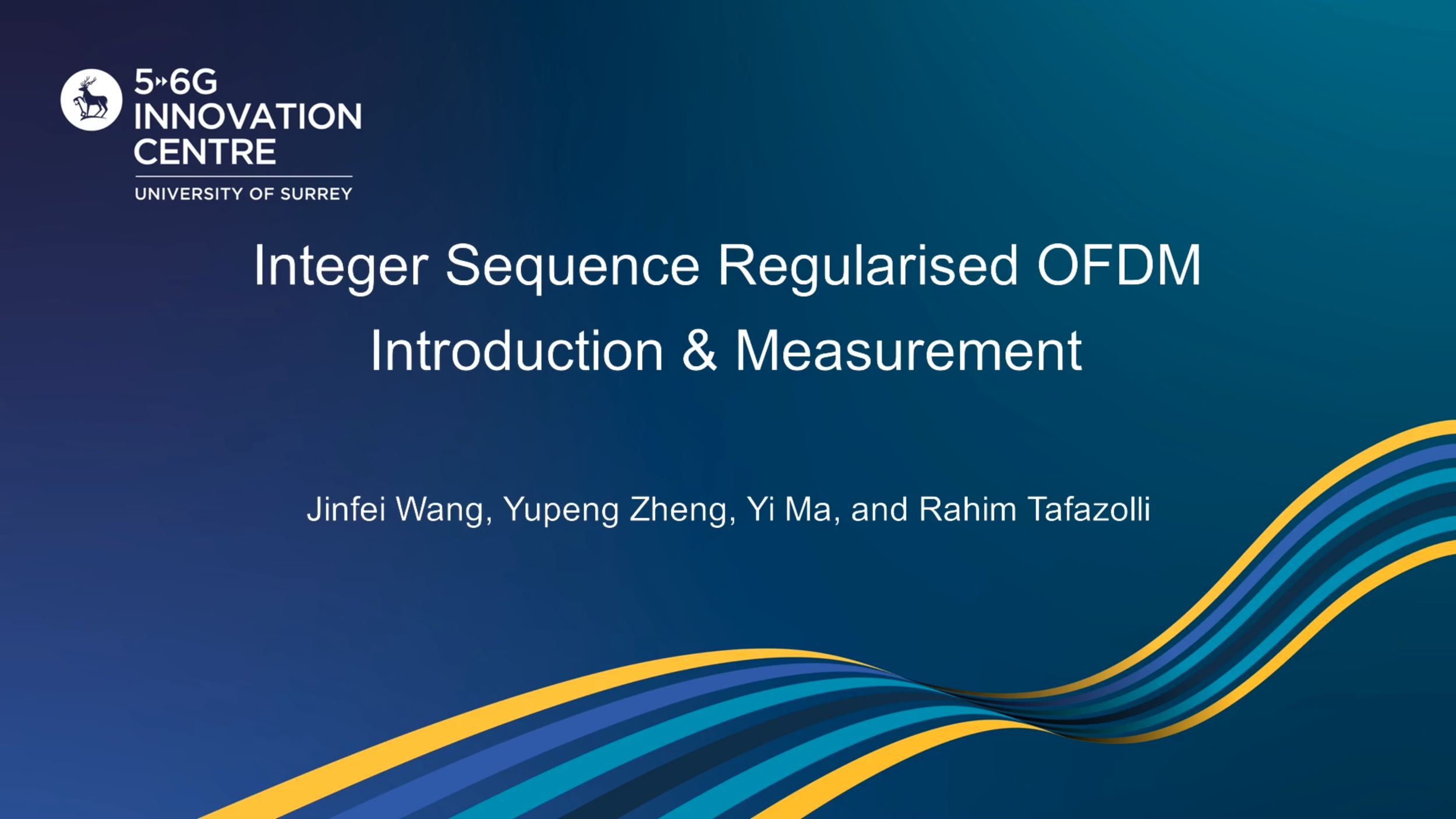 Integer Sequence Regularised OFDM: Introduction &amp; Measurement