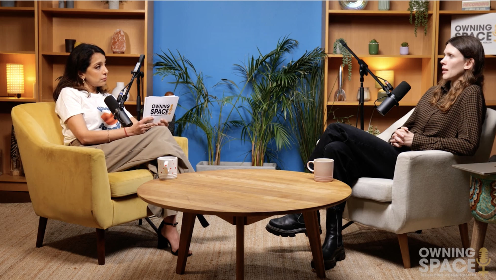 Aneka Hindocha in conversation with neuroscientist Alice Van Der Schoot on the Owning Space podcast discussing ADHD in women, PMDD and the menstrual cycle’s impact on brain function.