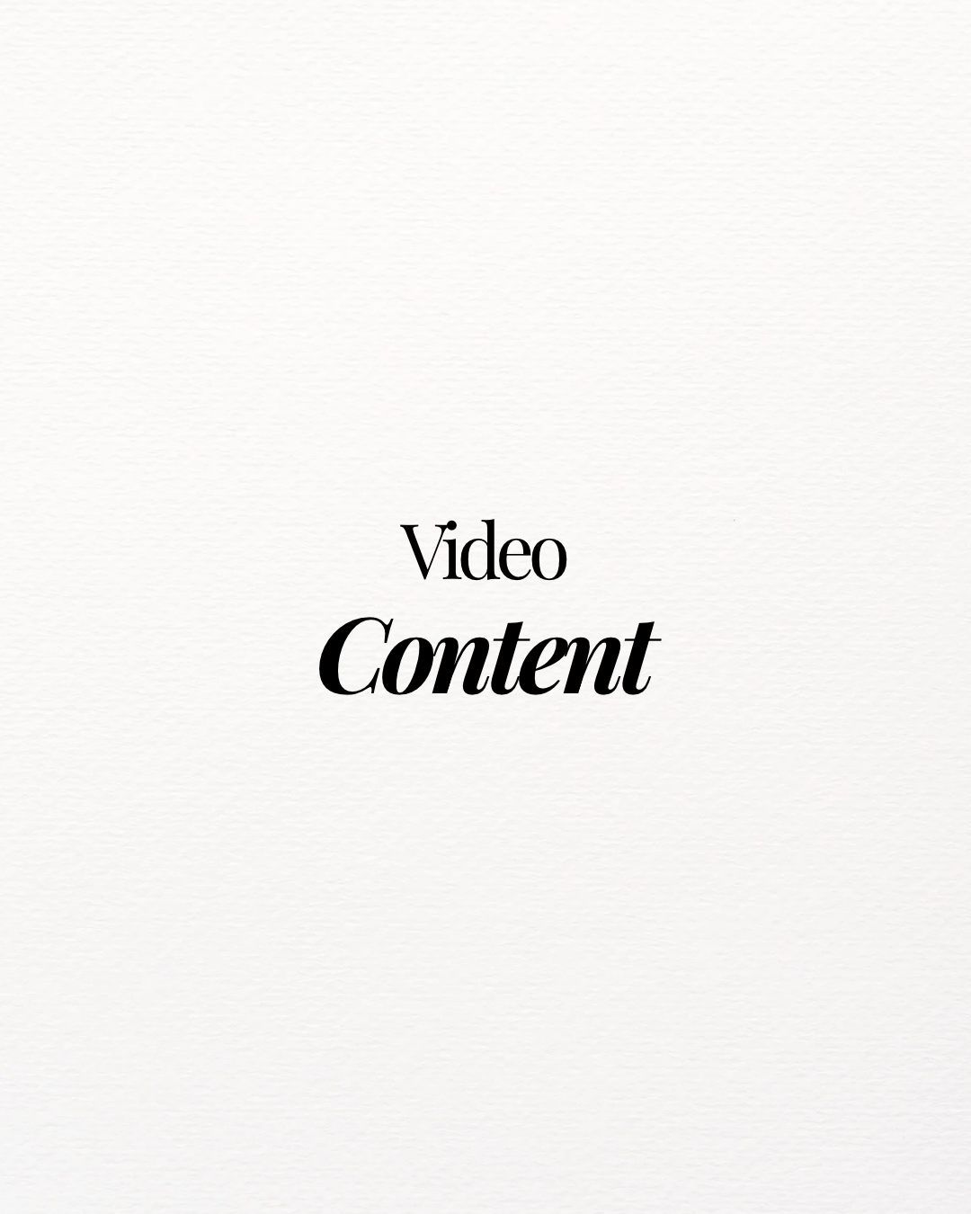 Video content