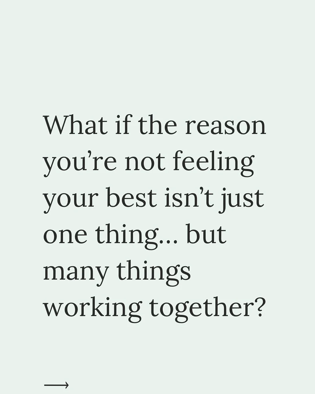 Ever feel like you&rsquo;ve tried everything and still don&rsquo;t feel your best?  Maybe it&rsquo;s not just one thing. 

#WholePersonHealth #Mind-bodySpirit #HealthCoach #HealingJourney