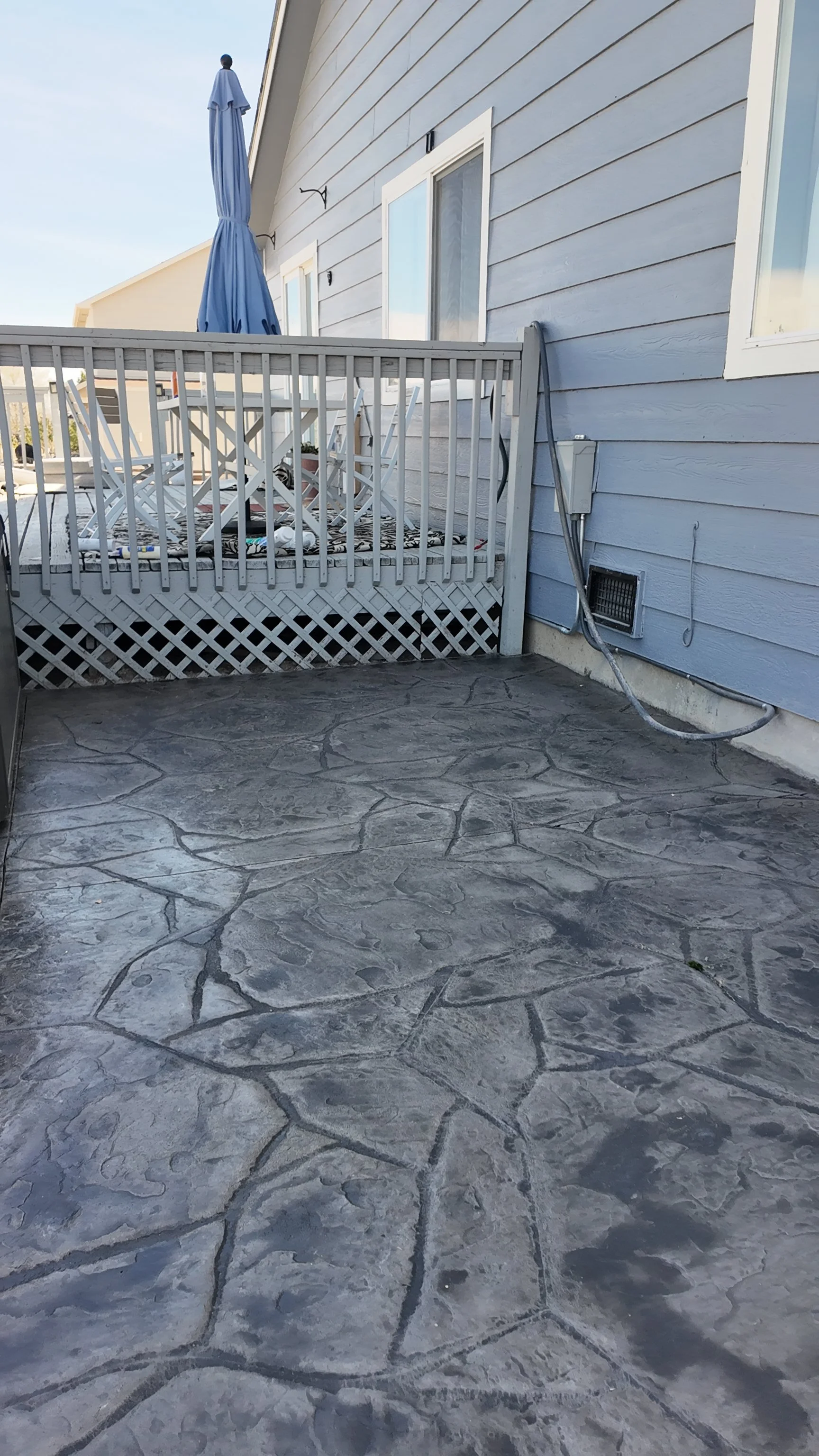 Arizona Flagstone Stamp with Light and Dark Grey Colors