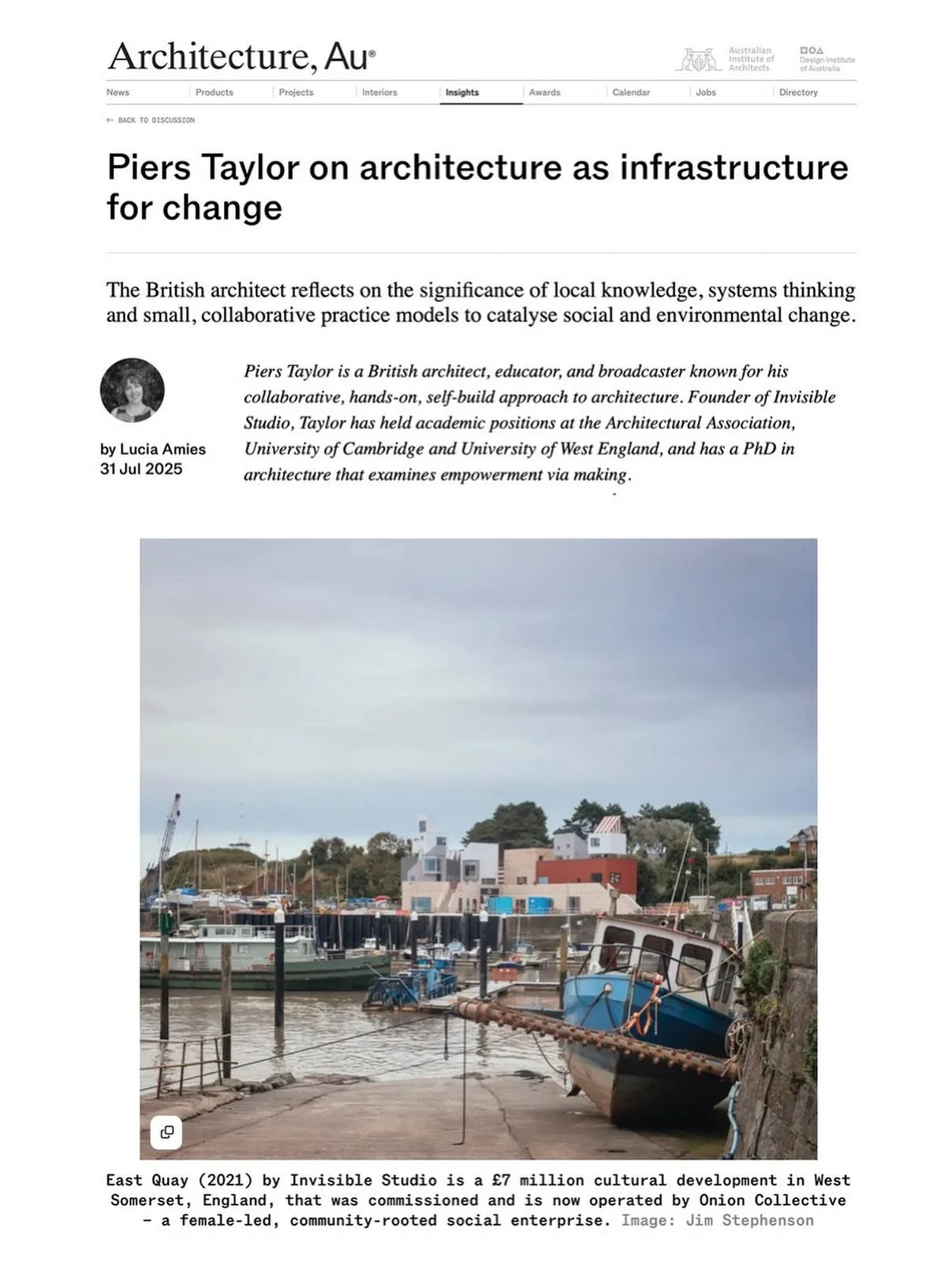 Ahead of my talk at the inaugural @murcuttfoundation symposium I chatted to @luciaamies from @architecture_au - link in bio
&ldquo;The most interesting project I&rsquo;ve worked on in the last 10 years was a big cultural centre for a small, marginali
