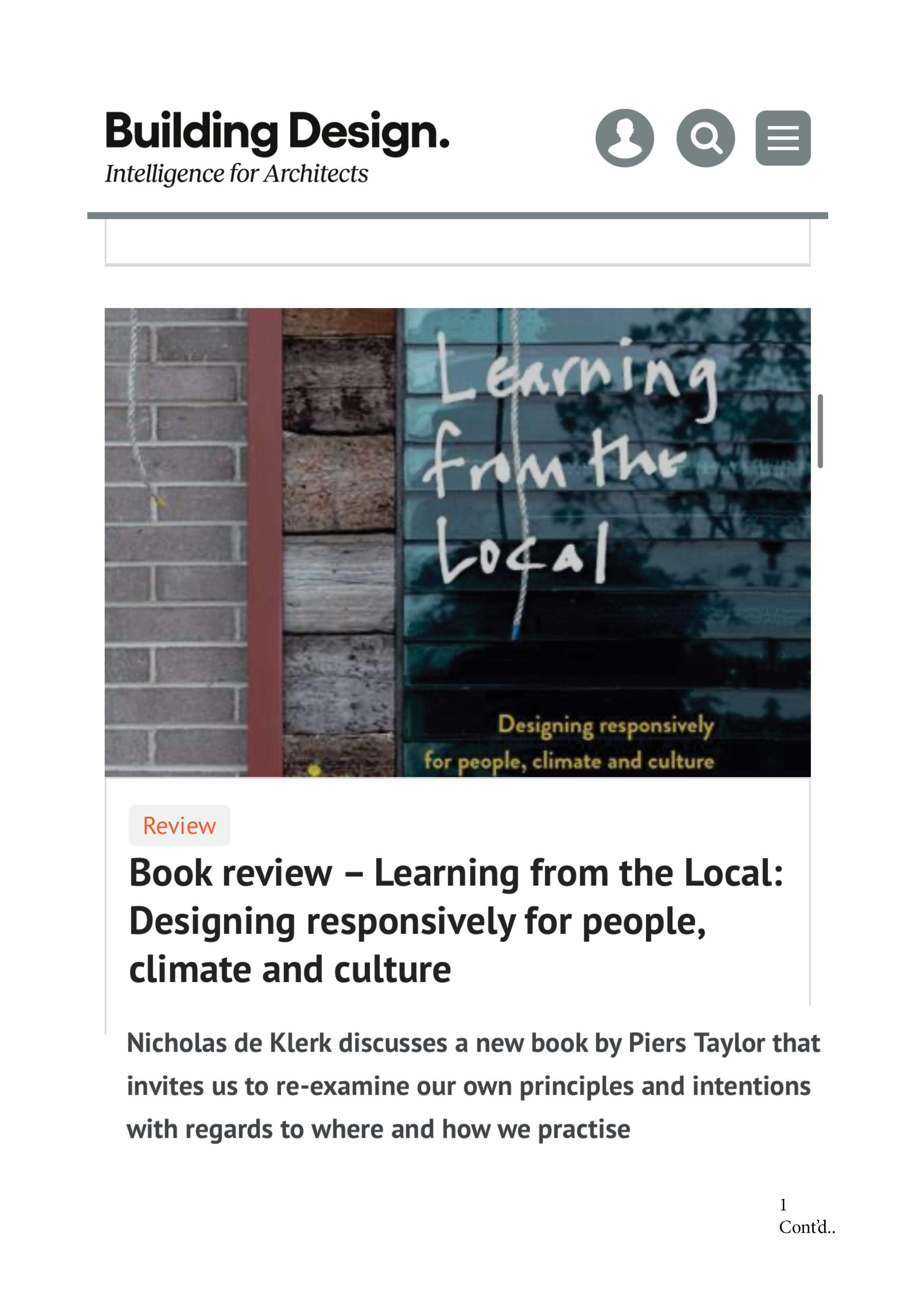 Learning from the Local: Book Review