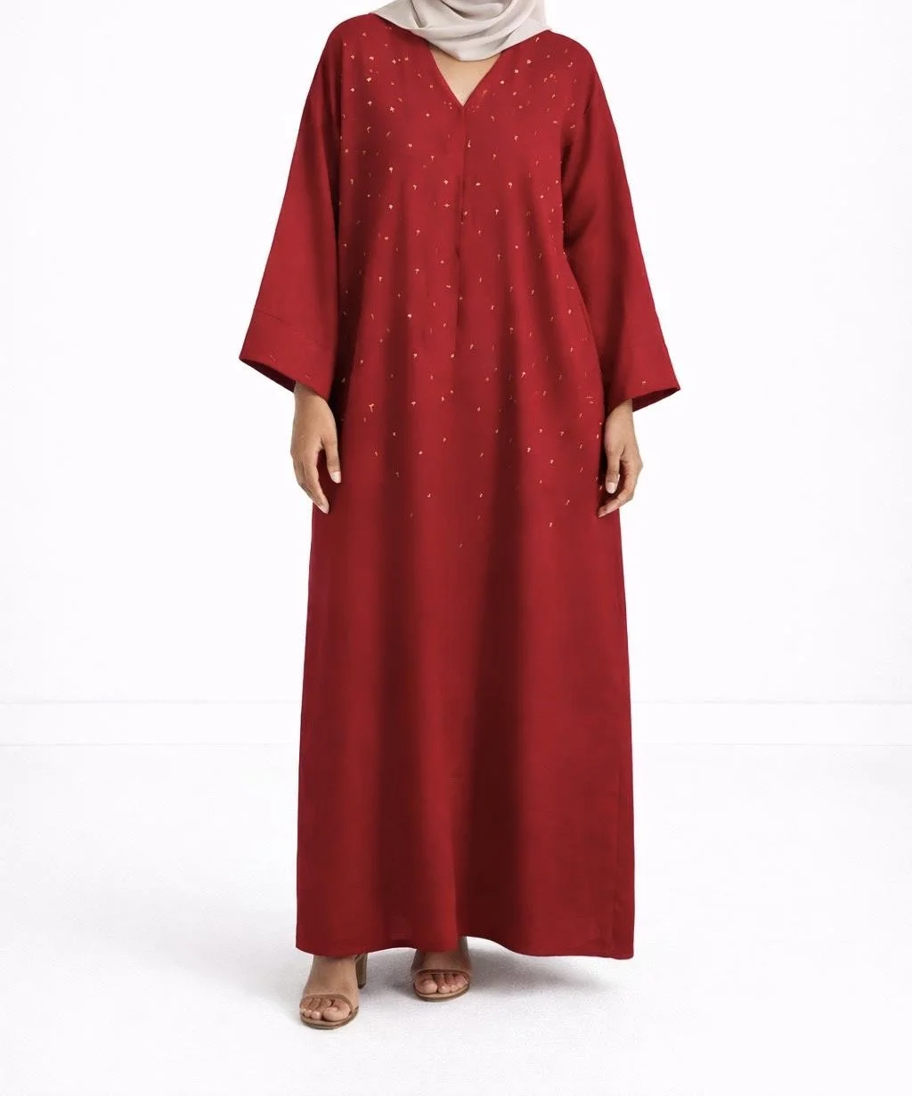 Abaya “Rouge Impérial”