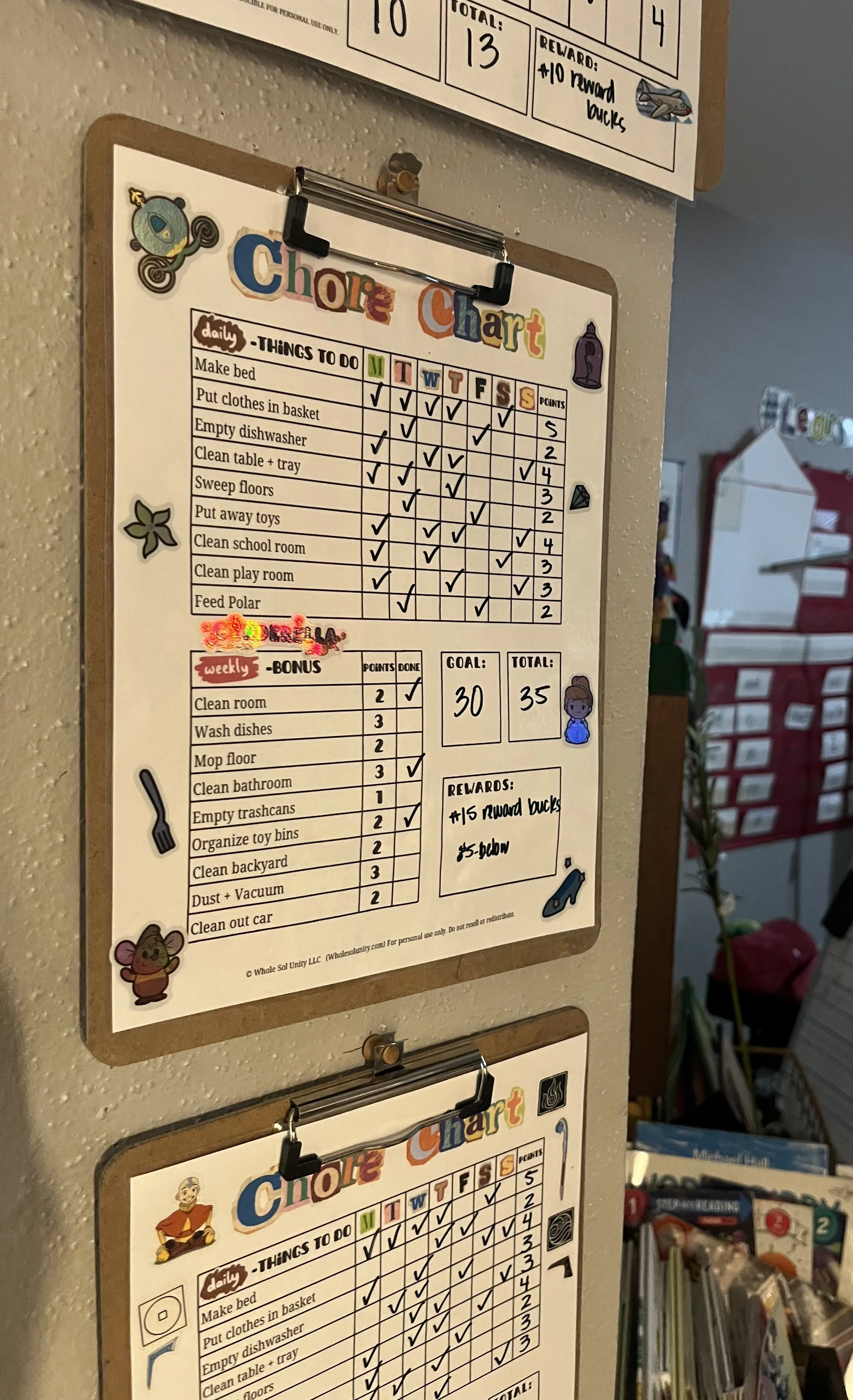 Custom Chore Chart