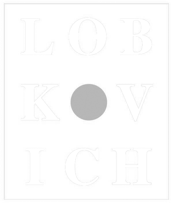 An eye chart with the letters L, O, B, K, V, I, C, H and a gray circle in the middle